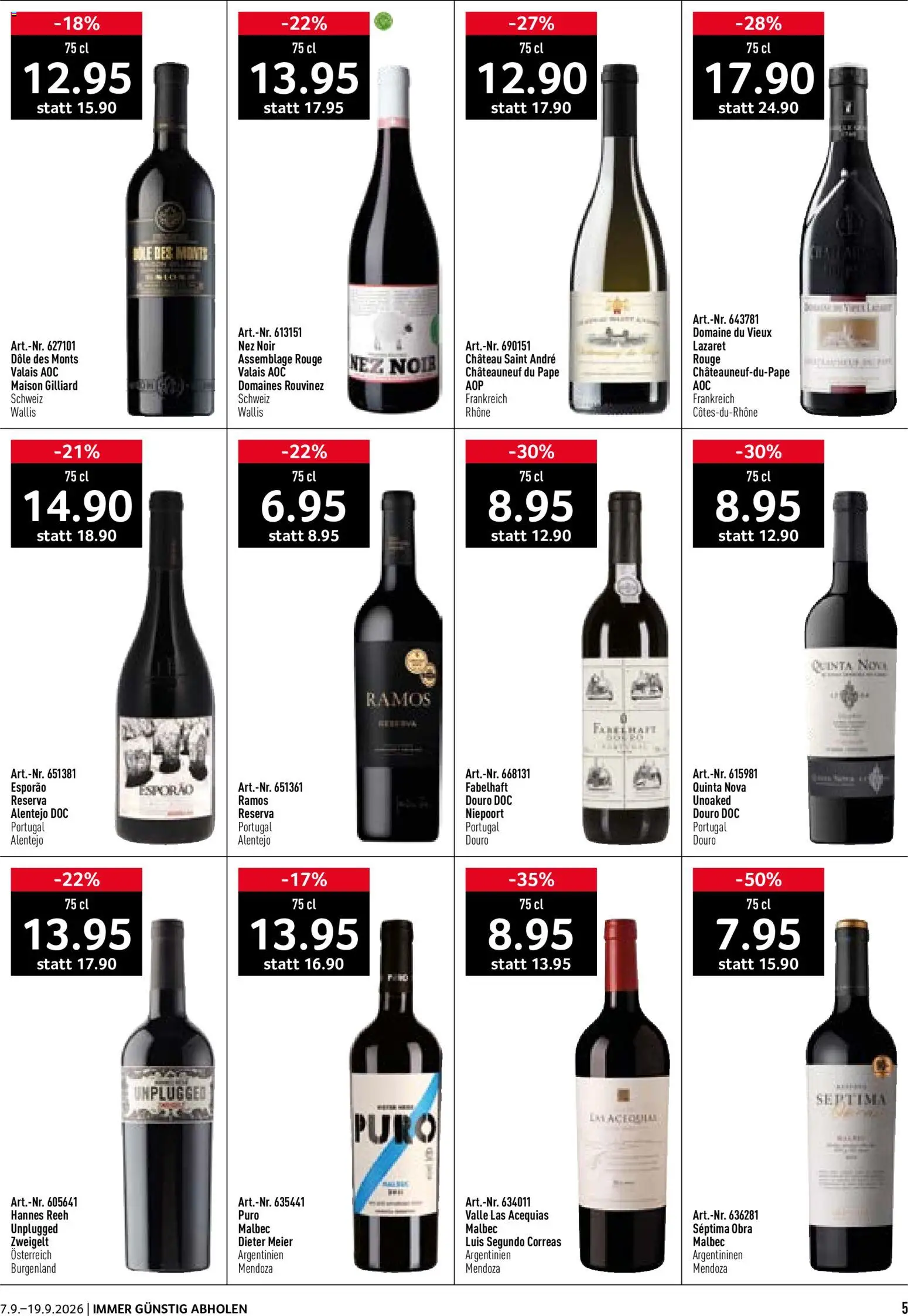 Prodega aktionen Weinfestival – gültig ab 07.09.2026 | Seite: 5 | Produkte: Rouge