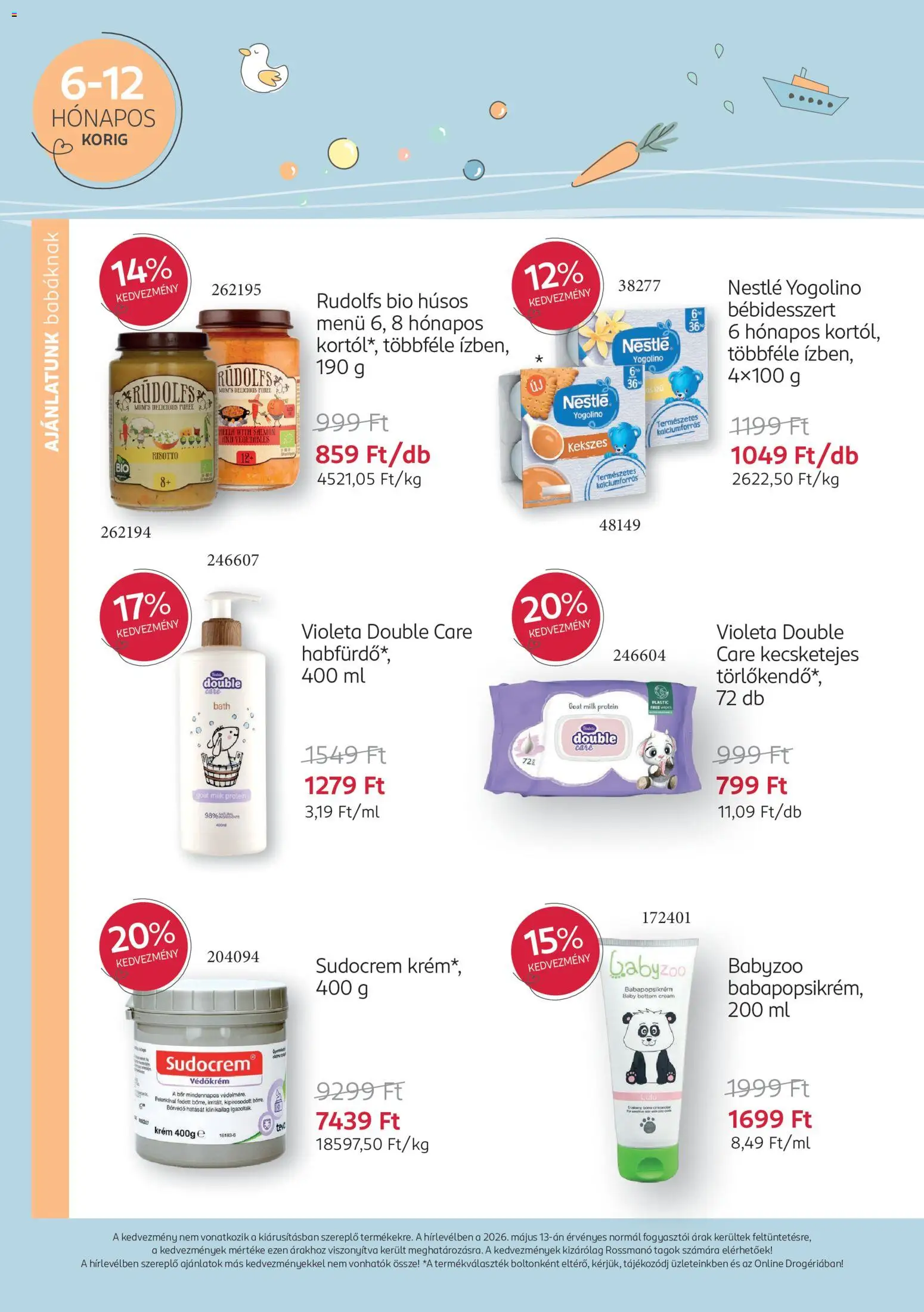 Rossmann akciós ujság - amely érvényes a következő dátumtól: 18.05.2026 | Oldal: 10 | Termékek: Törlőkendő, Habfürdő, Protein, Bor