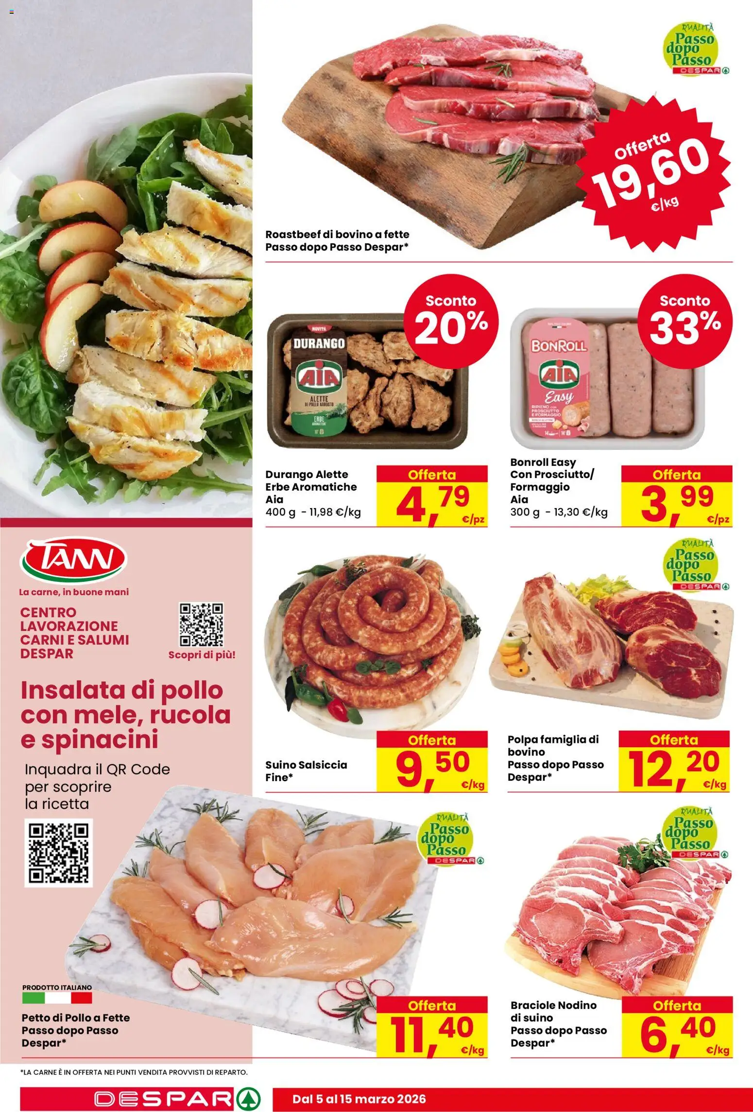 Volantino Despar del 05.03.2026 | Pagina: 6 | Prodotti: Petto di Pollo, Pollo, Suino, Prosciutto