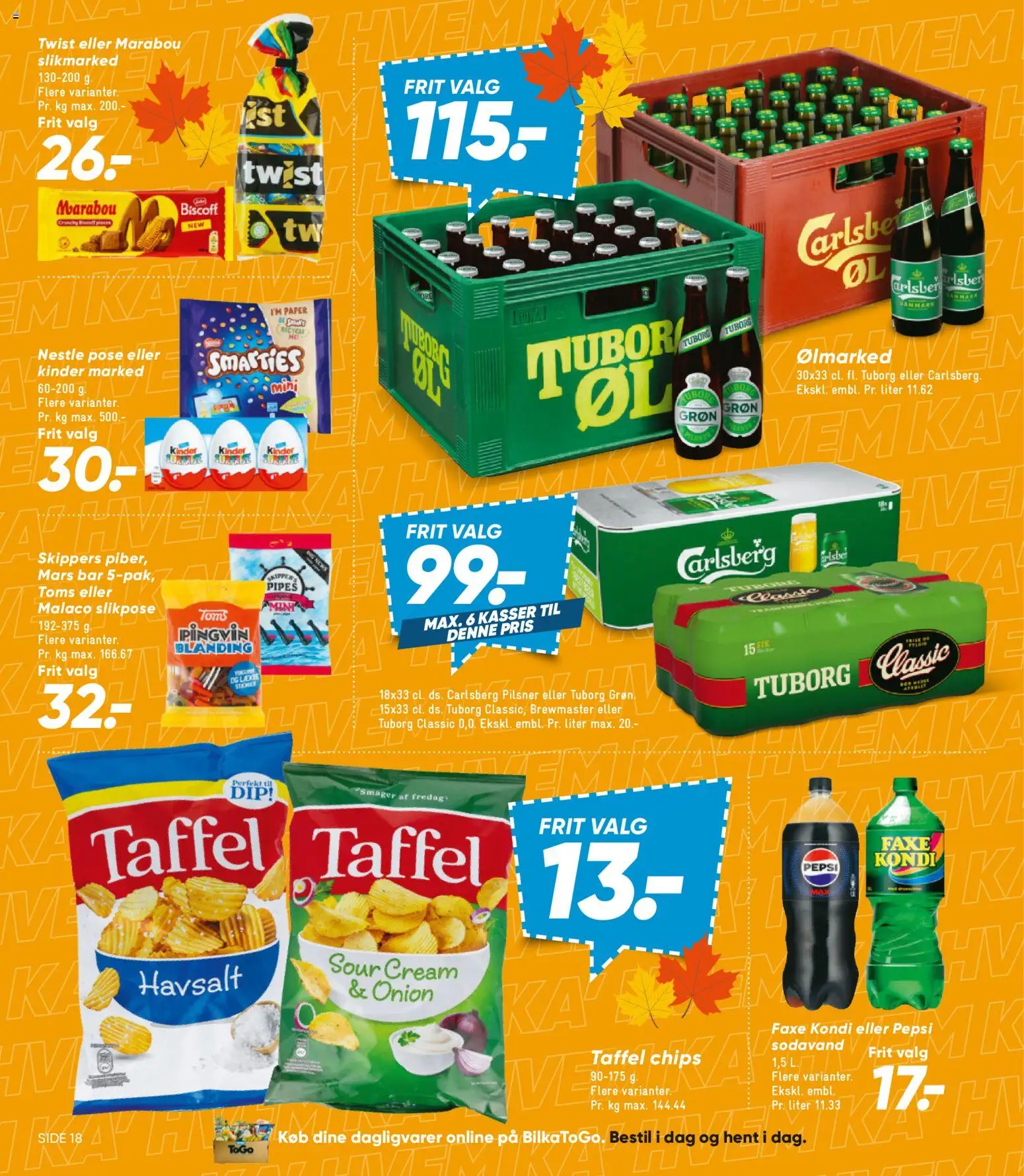 Bilka tilbudsavis – gyldig fra 25/09/2026 | Side: 20 | Produkter: Dagligvarer, Chips, Sodavand, Faxe Kondi