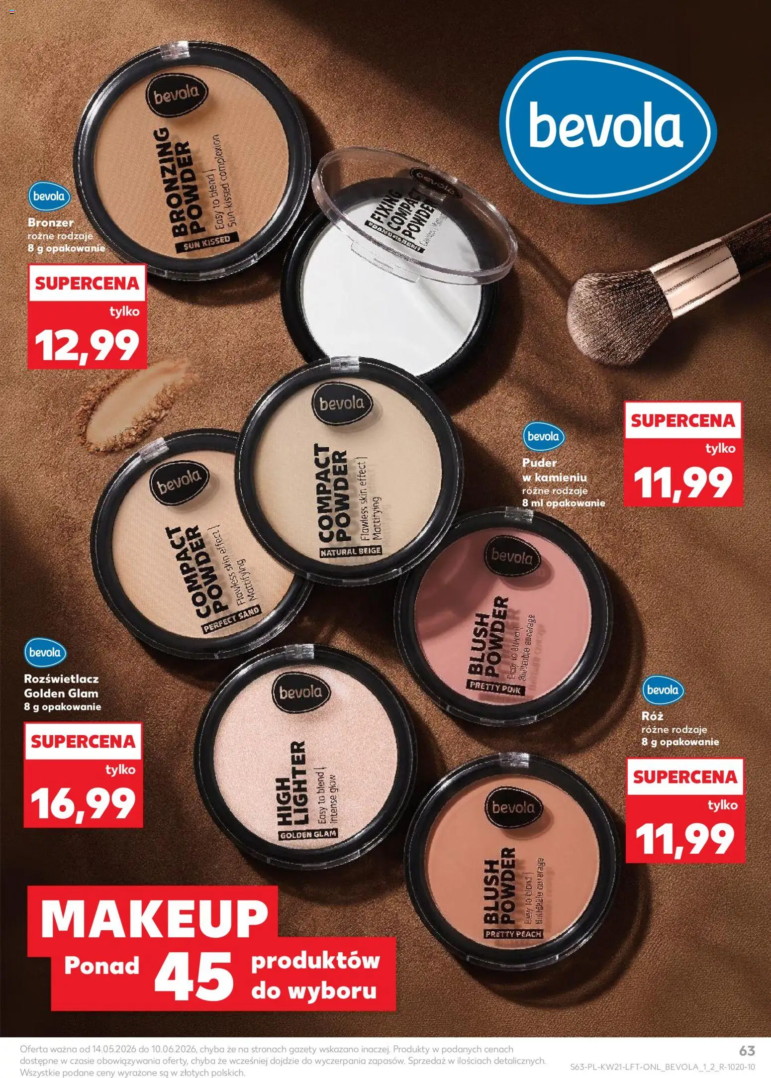 Kaufland gazetka od 21.05.2026 | Strona: 63 | Produkty: Puder, Bronzer, Rozświetlacz
