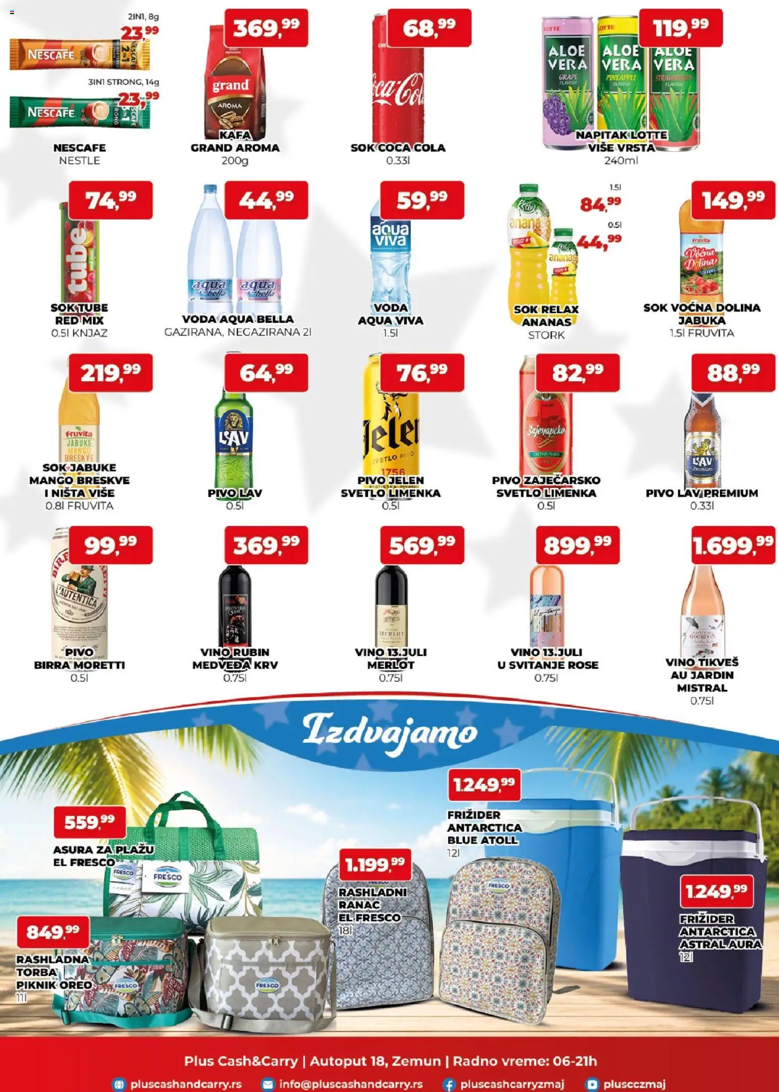 Plus Cash & Carry katalog - važi od 05.06.2026 | Strana: 3 | Proizvode: Birra Moretti, Torba, Kafa, Pivo