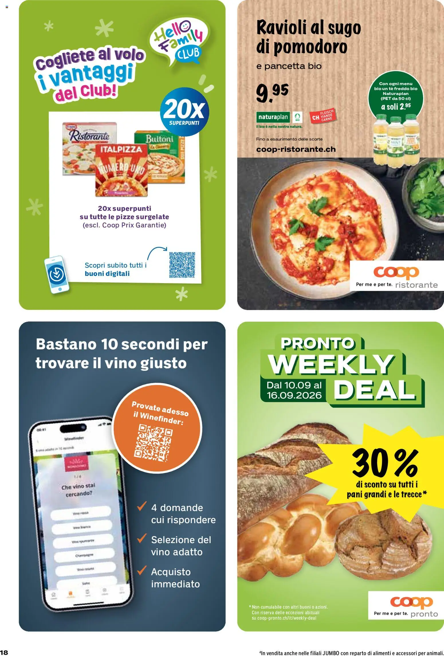 Coop aktionen IT – gültig ab 10.09.2026 | Seite: 18 | Produkte: Pizza