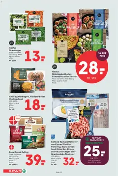 Spar - Tilbudsavis uge 24 gyldig fra 05.06.2026 | Side: 14 | Produkter: Broccoli, Frikadeller, Rejer, Hvidløgsbrød