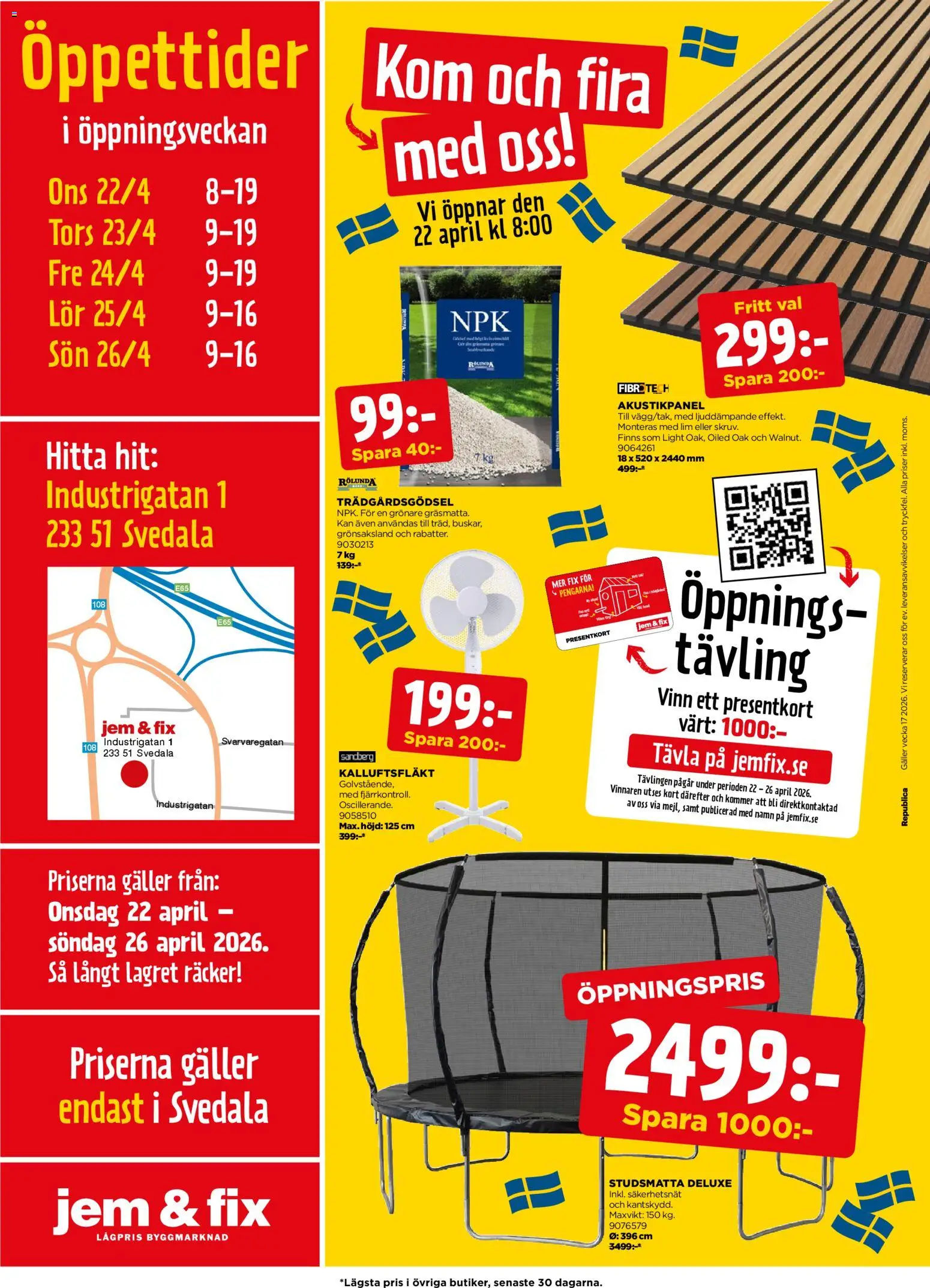 Jem & Fix reklamblad aktuell från 22.04.2026 | Sida: 16 | Produkter: Galler, Lim