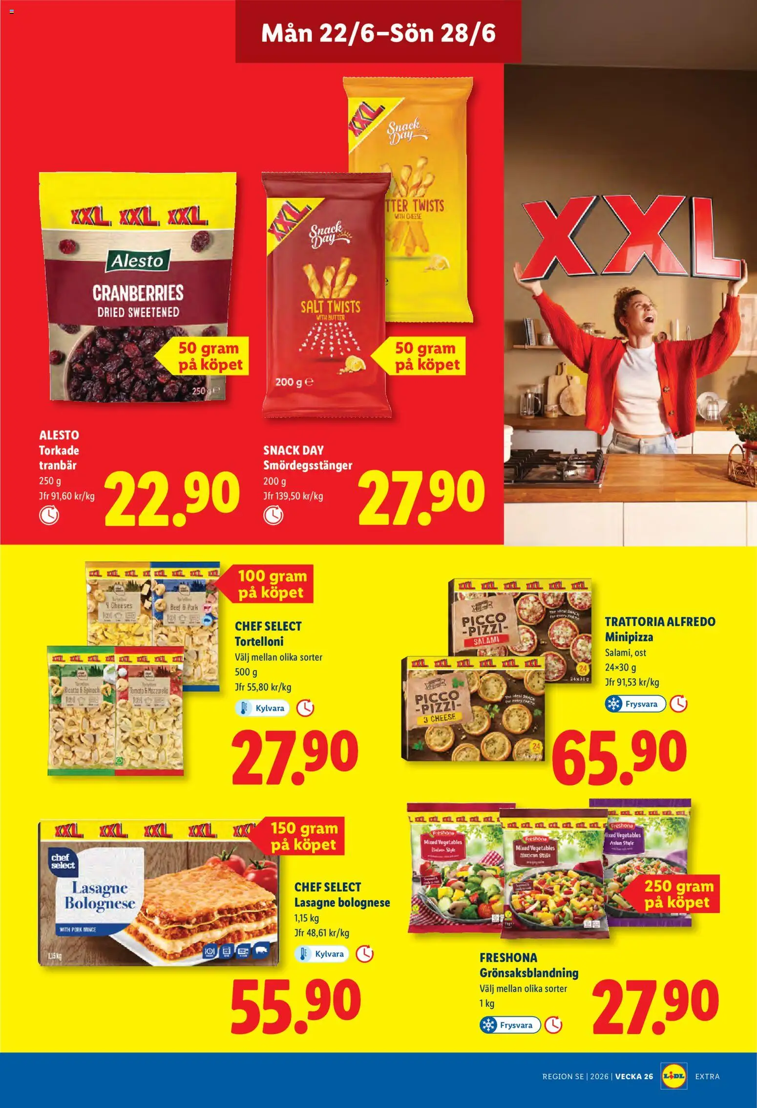 Lidl reklamblad aktuell från 22.06.2026 | Sida: 13 | Produkter: Salt, Ost, Salami, Öl