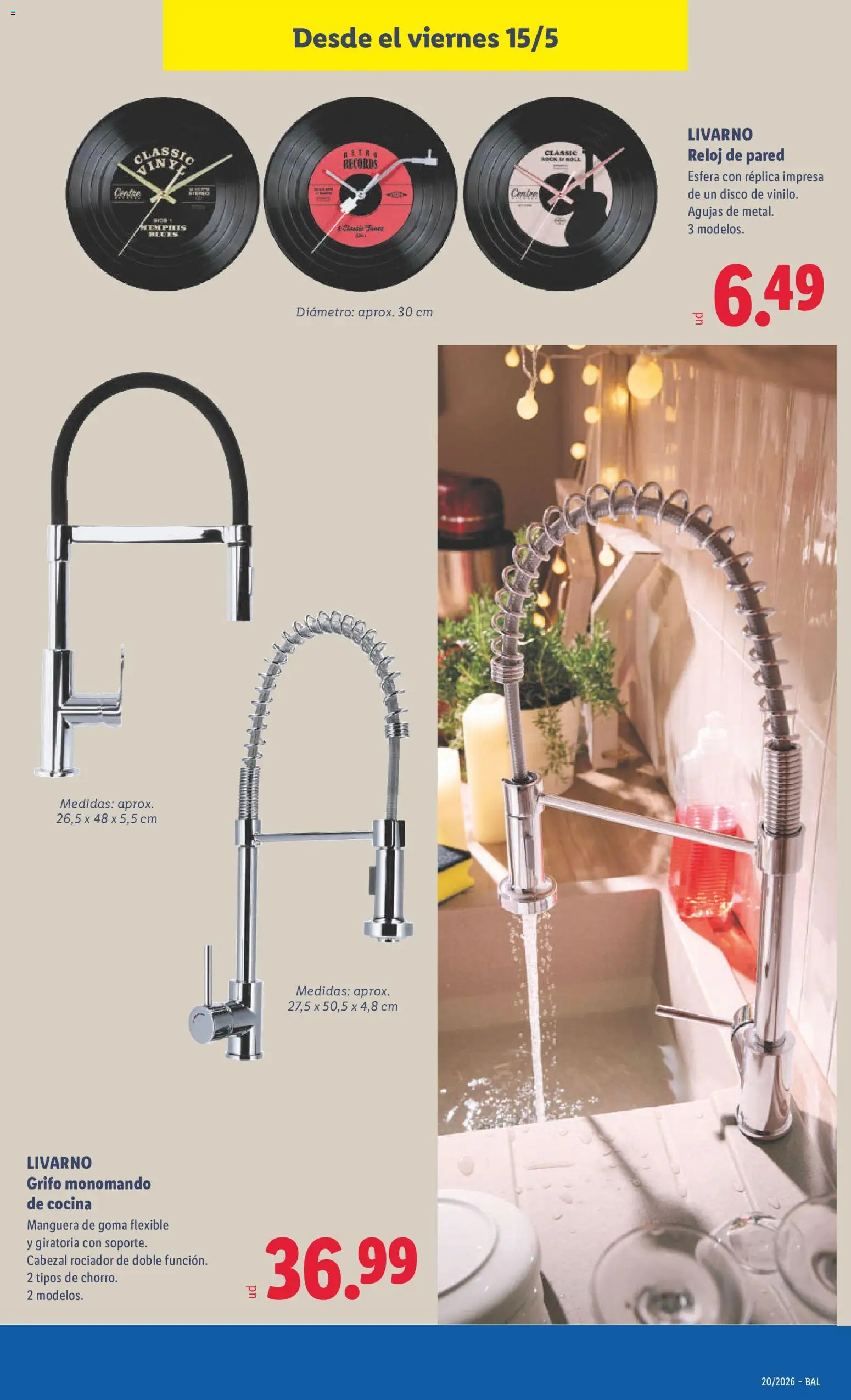 Lidl folleto de bazar │ válido desde el 11.05.2026 | Página: 35 | Productos: Manguera, Reloj, Disco, Cocina