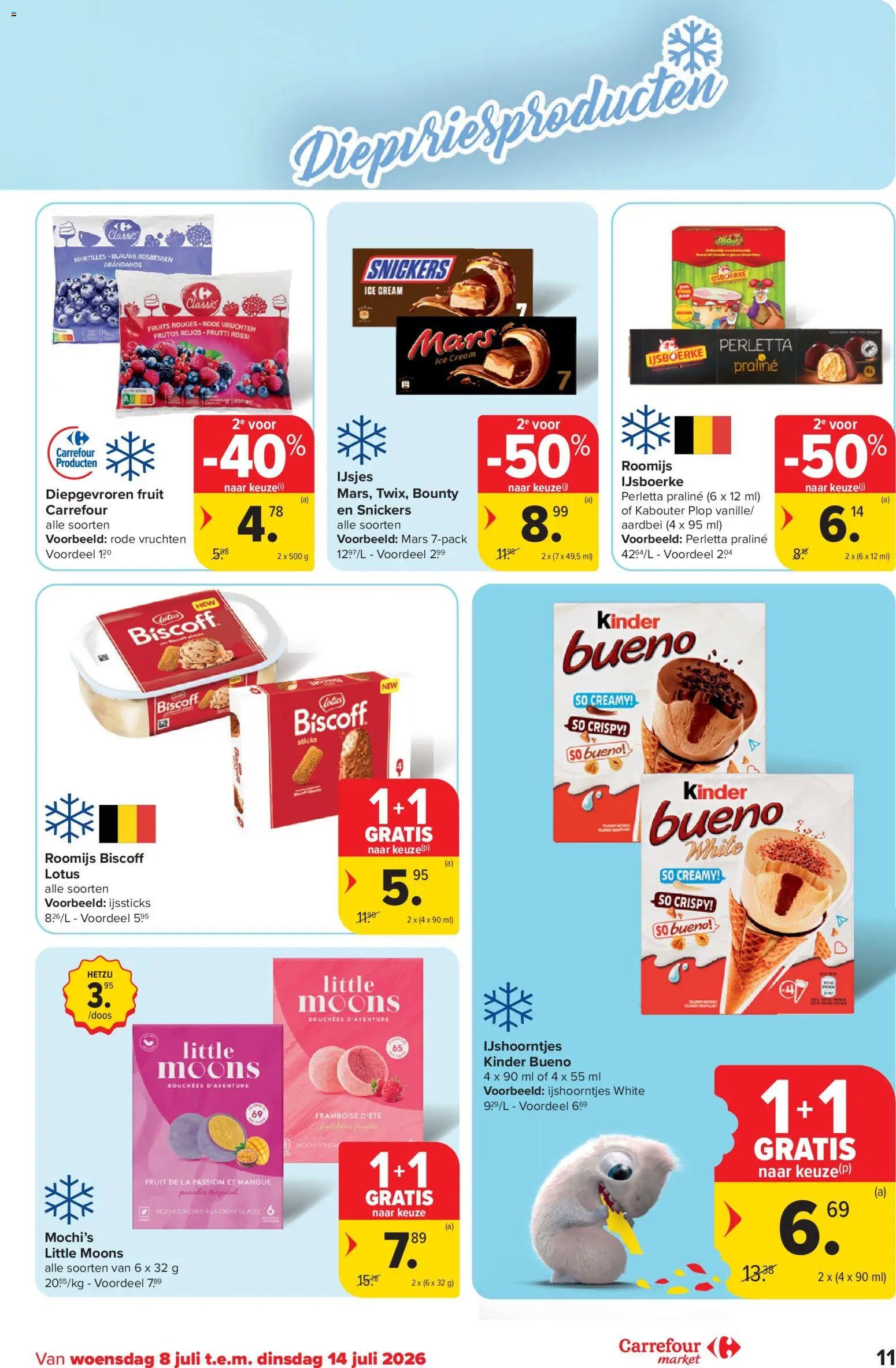 {H1} | Pagina: 11 | Producten: Kinder, Fruit, Aardbei, Bosbessen