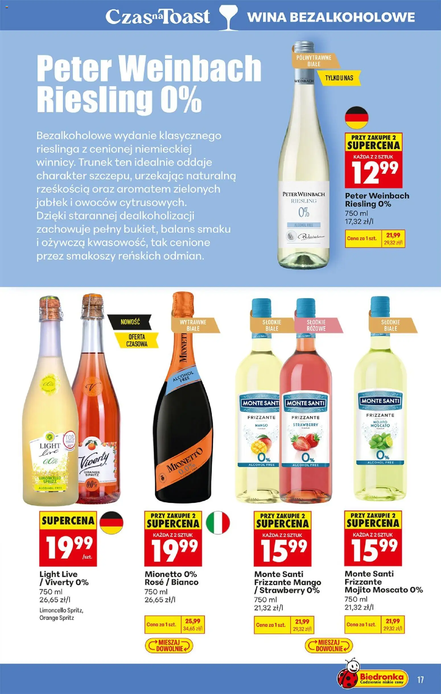 Biedronka gazetka - Czas na toast od 01.06.2026 | Strona: 17