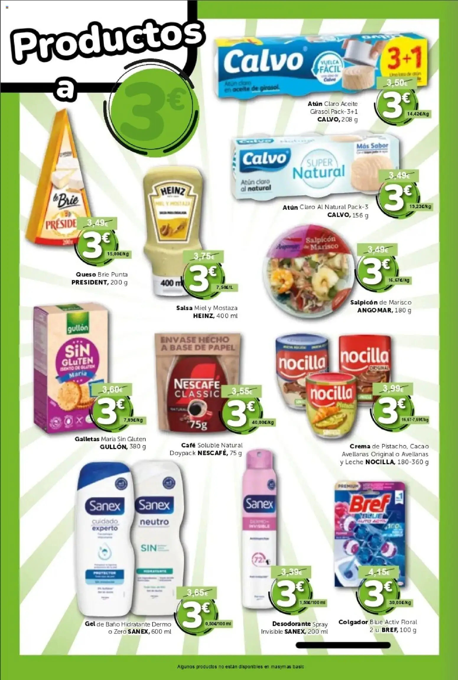 Masymas folleto │ válido desde el 21/08/2026 | Página: 3 | Productos: Gel de baño, Galletas, Café soluble, Mostaza