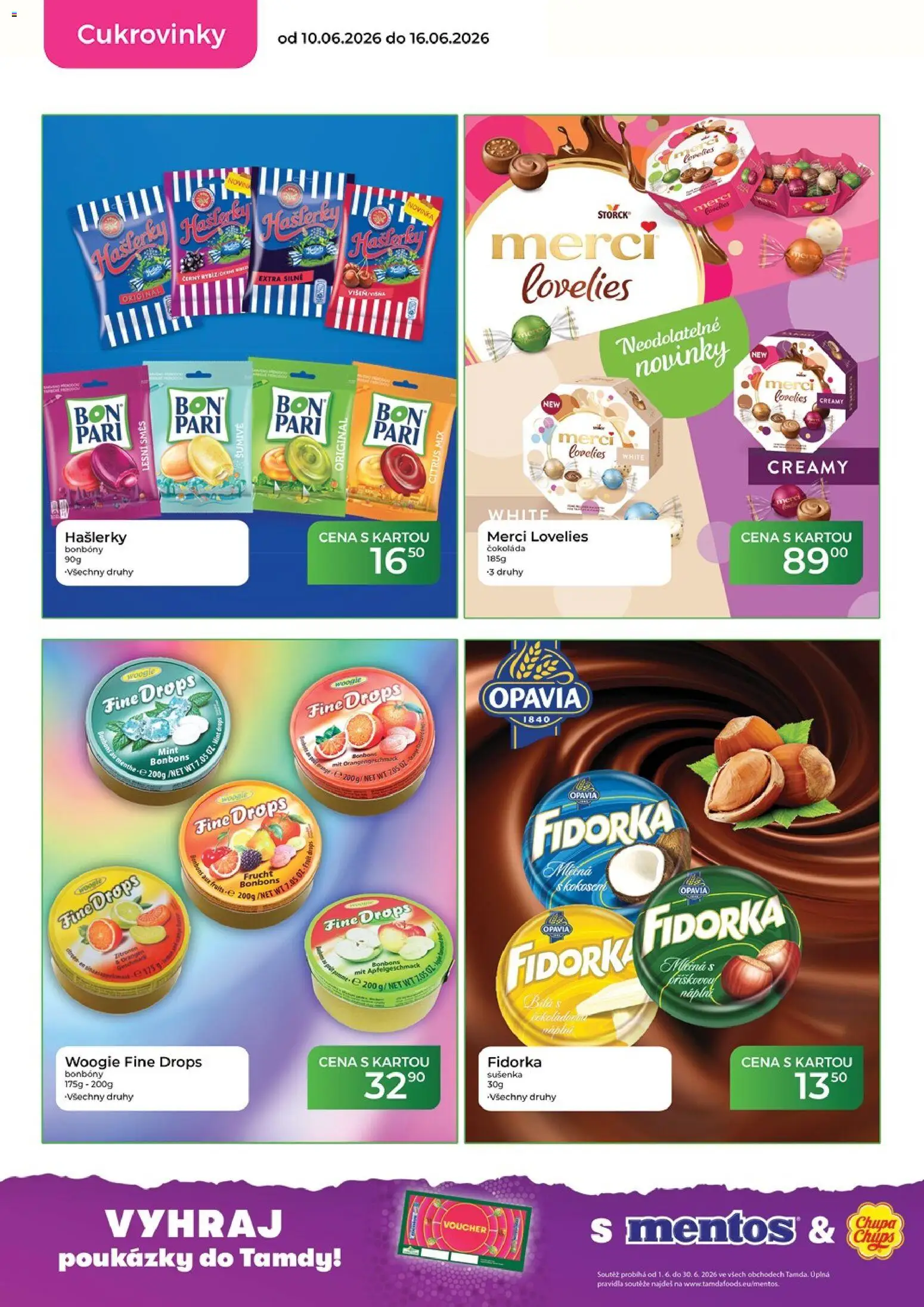 Tamda Foods leták od 10.06.2026 | Strana: 30 | Produkty: Čokoláda, Bonbóny, Merci, Fidorka