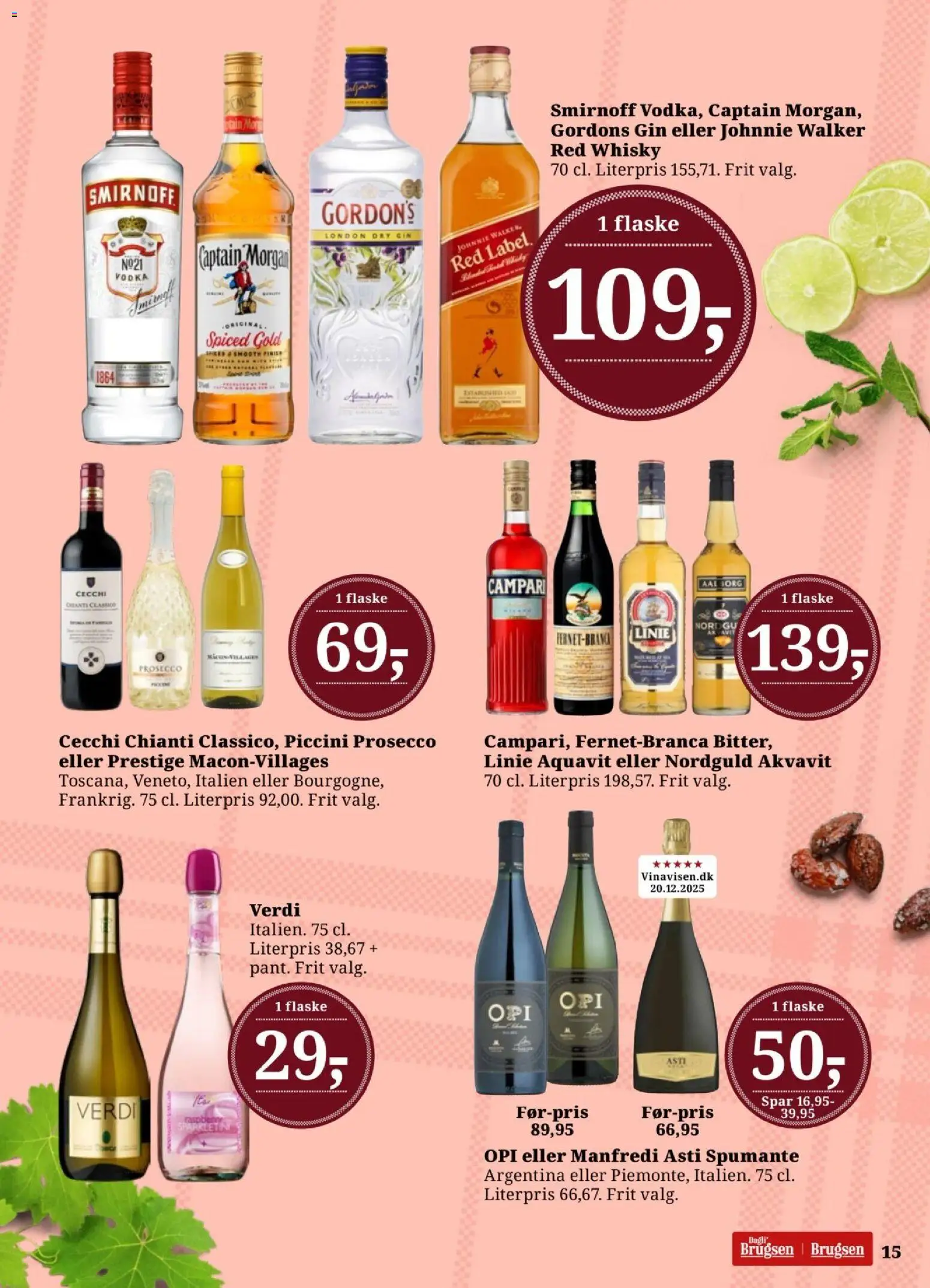 Dagli'Brugsen tilbudsavis – gyldig fra 05.06.2026 | Side: 16 | Produkter: Gin, Vodka, Whisky