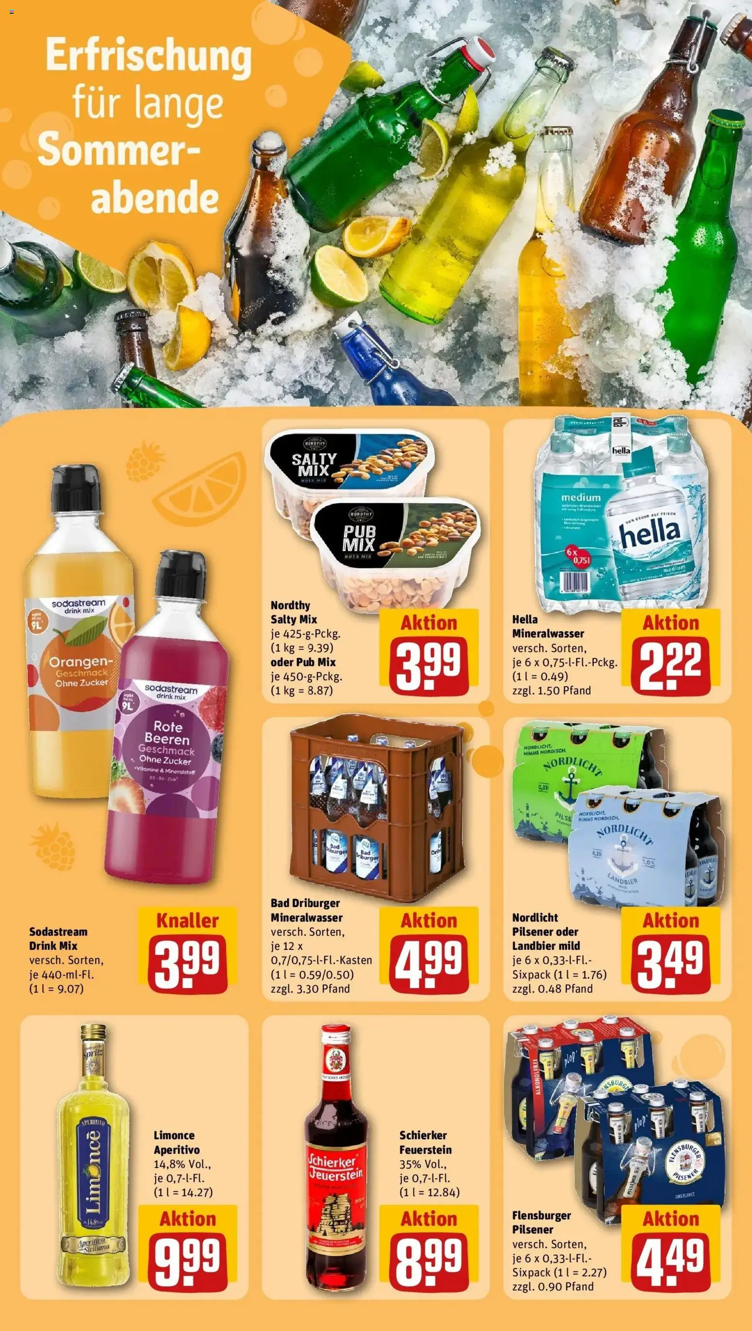 REWE Prospekt ab 03.08.2026 zum Blättern » Angebote | Seite: 17 | Produkte: Bad, Mineralwasser, Flensburger, Hella