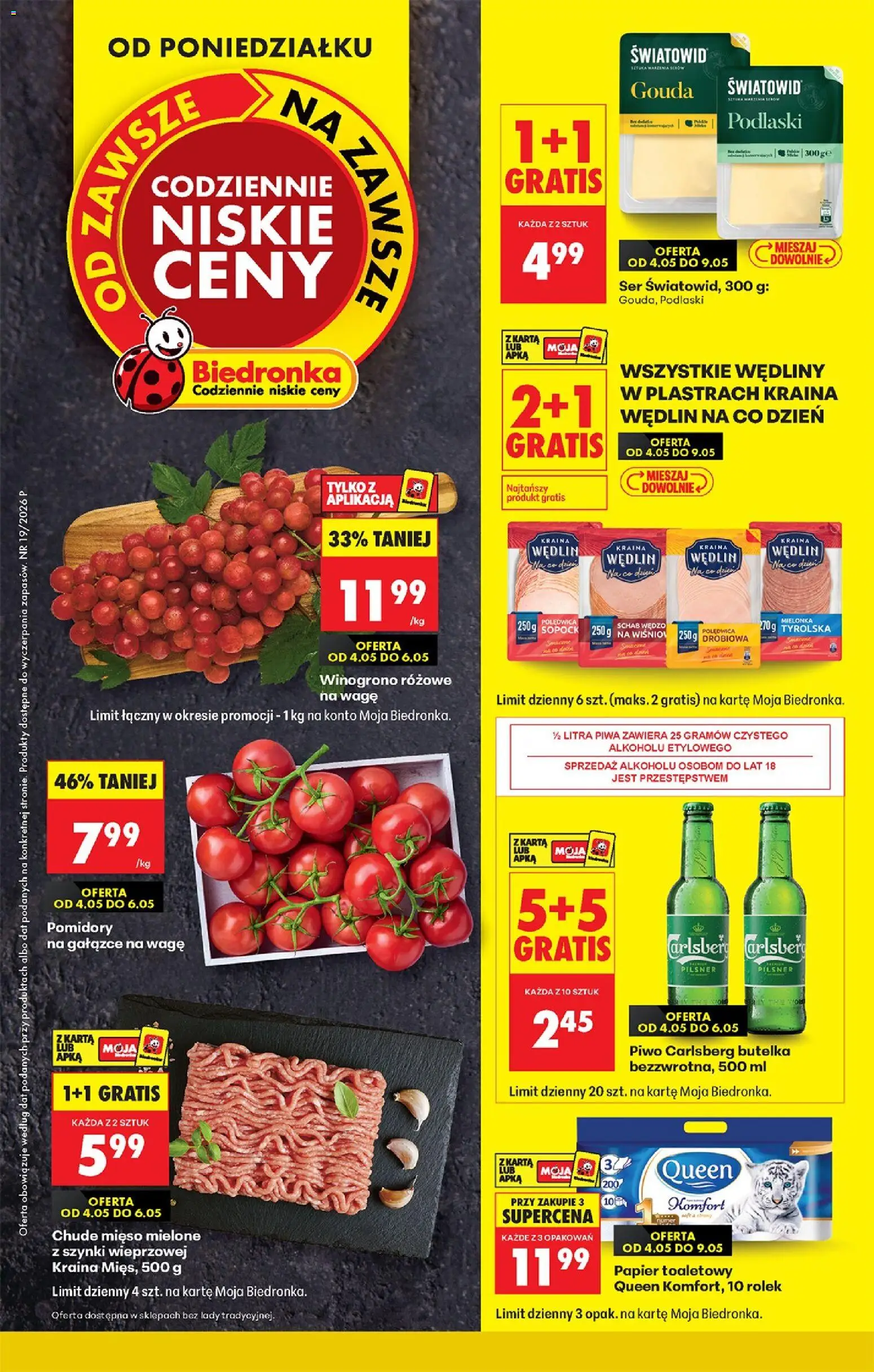 Biedronka gazetka od poniedziałku od 04.05.2026 | Strona: 1