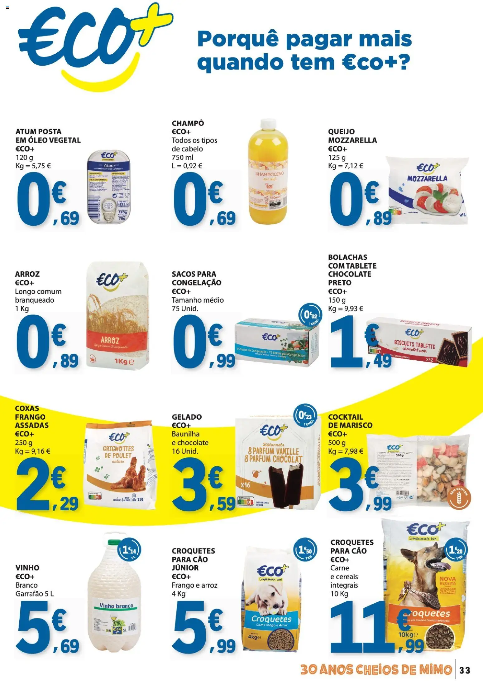 E.Leclerc folheto │ válido de 06/08/2026 | Página: 33 | Produtos: Óleo vegetal, Frango, Champô, Queijo