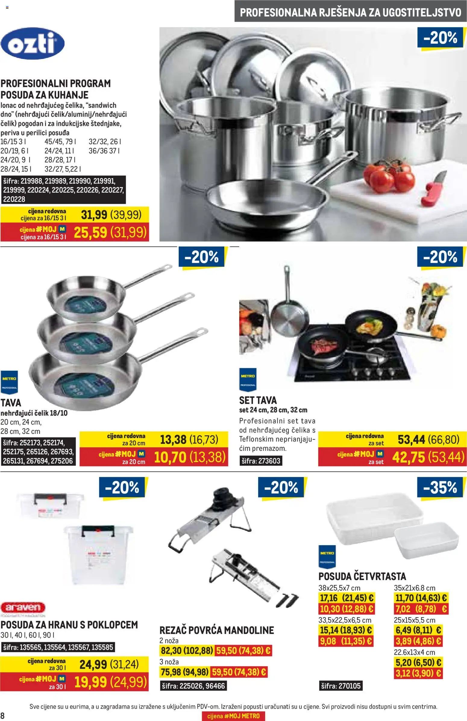 Metro katalog | vrijedi od 01.10.2026 | Stranica: 8 | Proizvodi: Sandwich, Tava, Lonac, Rezač