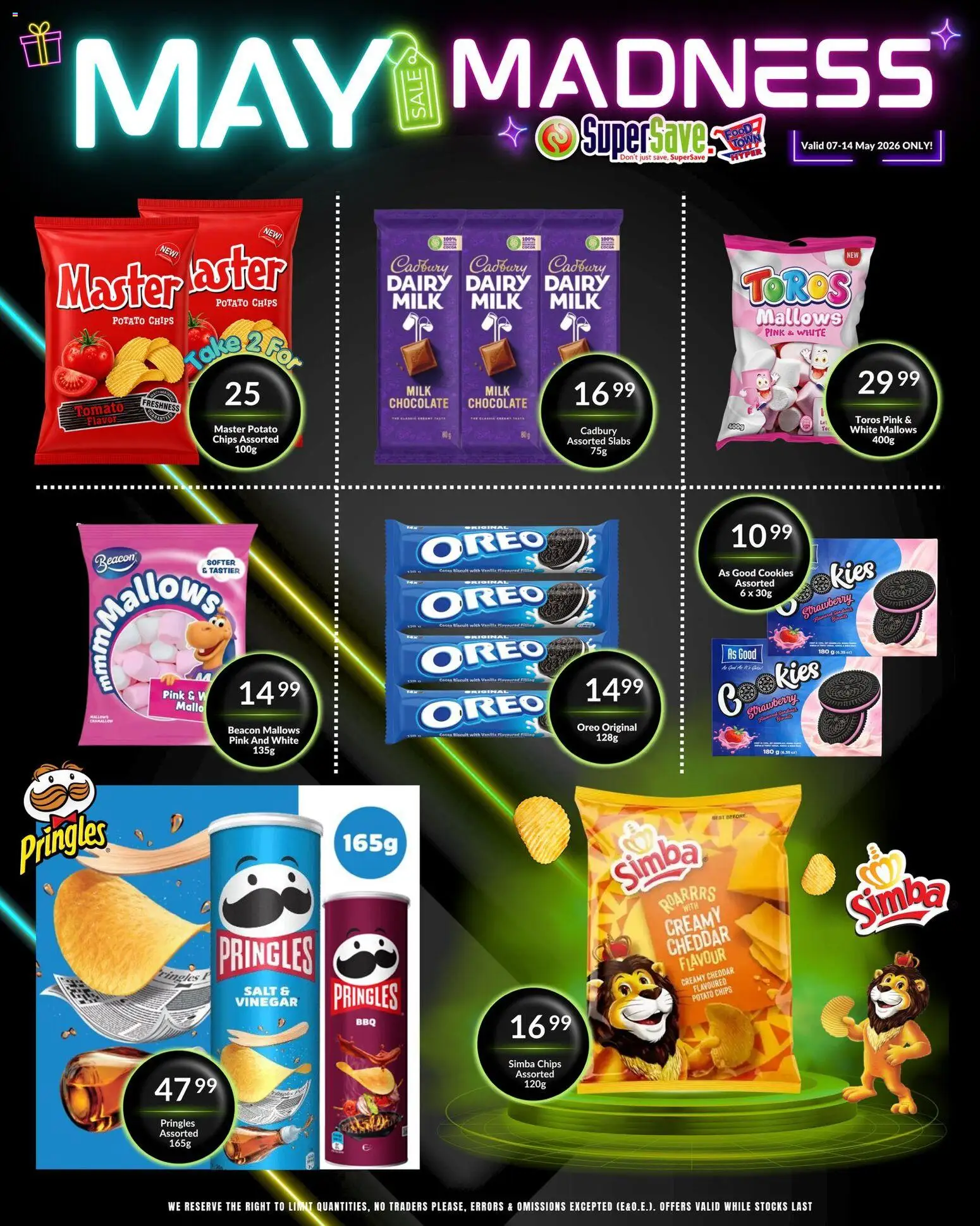 New Super Save catalogue – valid from 07.05.2026 | Page: 41 | Products: Milk, Chocolate, Vinegar, Chips