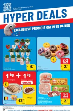Carrefour folder week 19 - Voorbeeld van een folder van Carrefour, geldig van 06.05.2026 | Pagina: 54 | Producten: Donuts, Olasz felvágott, Pot