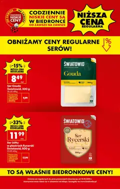 Pogląd oferty "Biedronka gazetka - Sery" - ważna od 19.10.2026