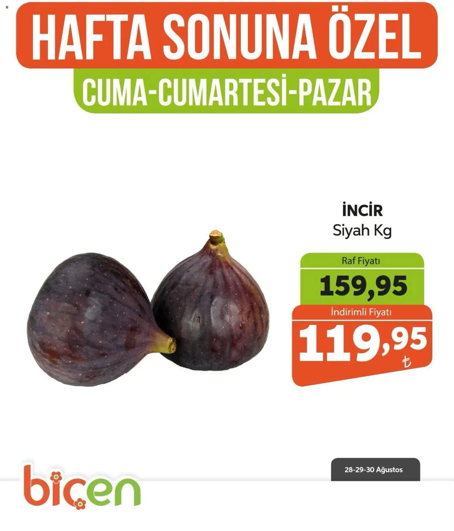 Biçen Market - Hafta Sonuna Özel - Meyve İndirimi - 28 Ağustos 2026 tarihinden itibaren geçerlidir | Sayfa: 12 | Ürünler: Raf