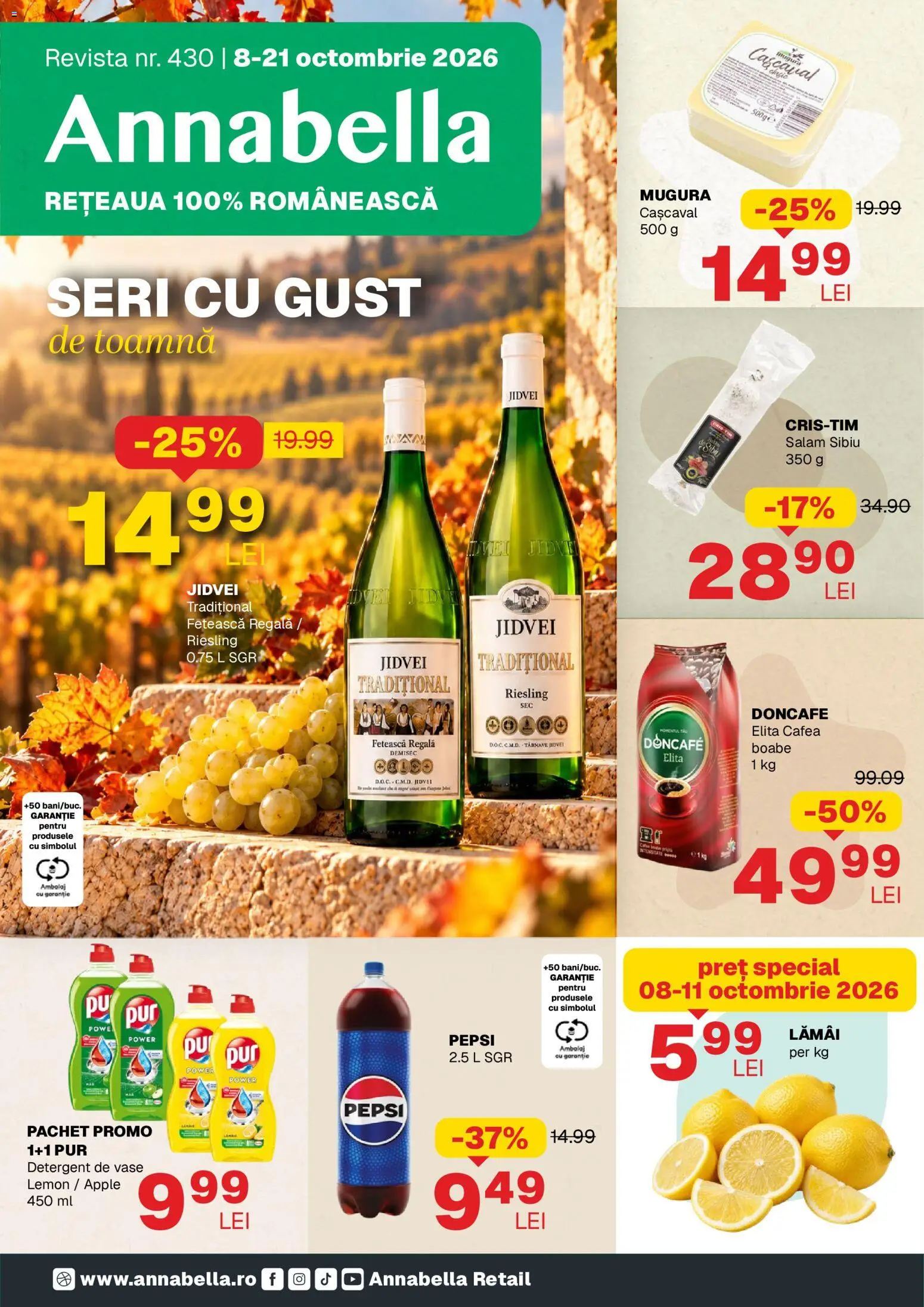 Noul catalog Annabella – valabil de la 08.10.2026 | Pagină: 1 | Produse: Doncafe, Apple, Cafea, Salam