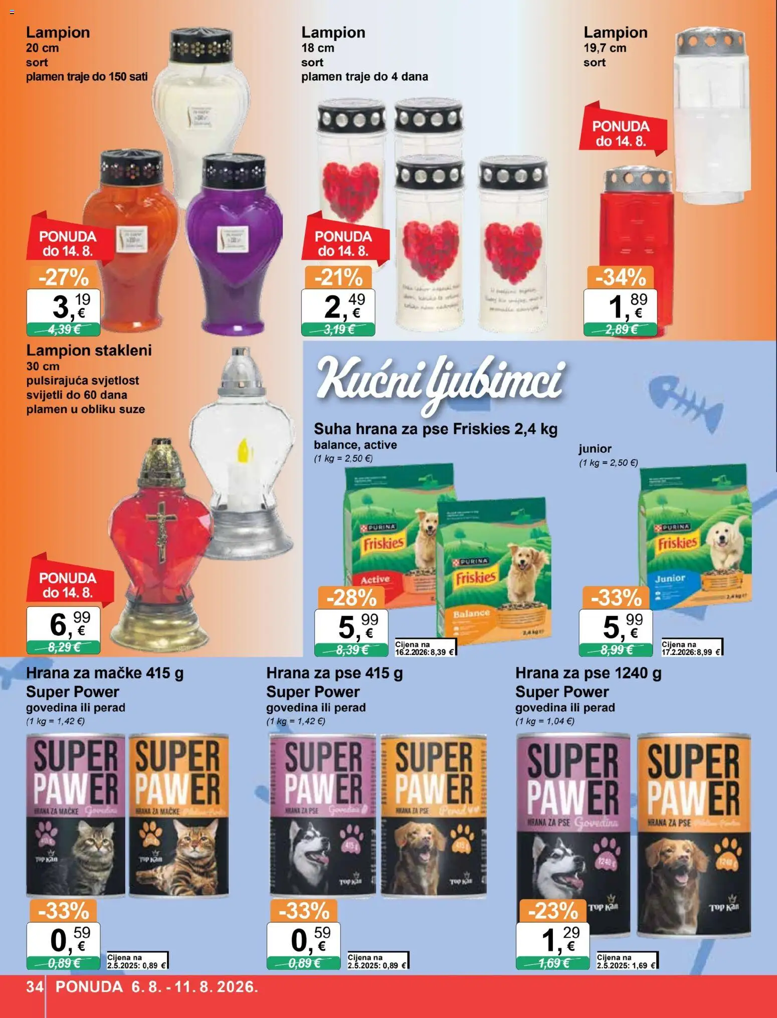 KTC katalog | vrijedi od 06.08.2026 | Stranica: 34 | Proizvodi: Hrana za pse, Govedina, Hrana za mačke, Suha hrana za pse