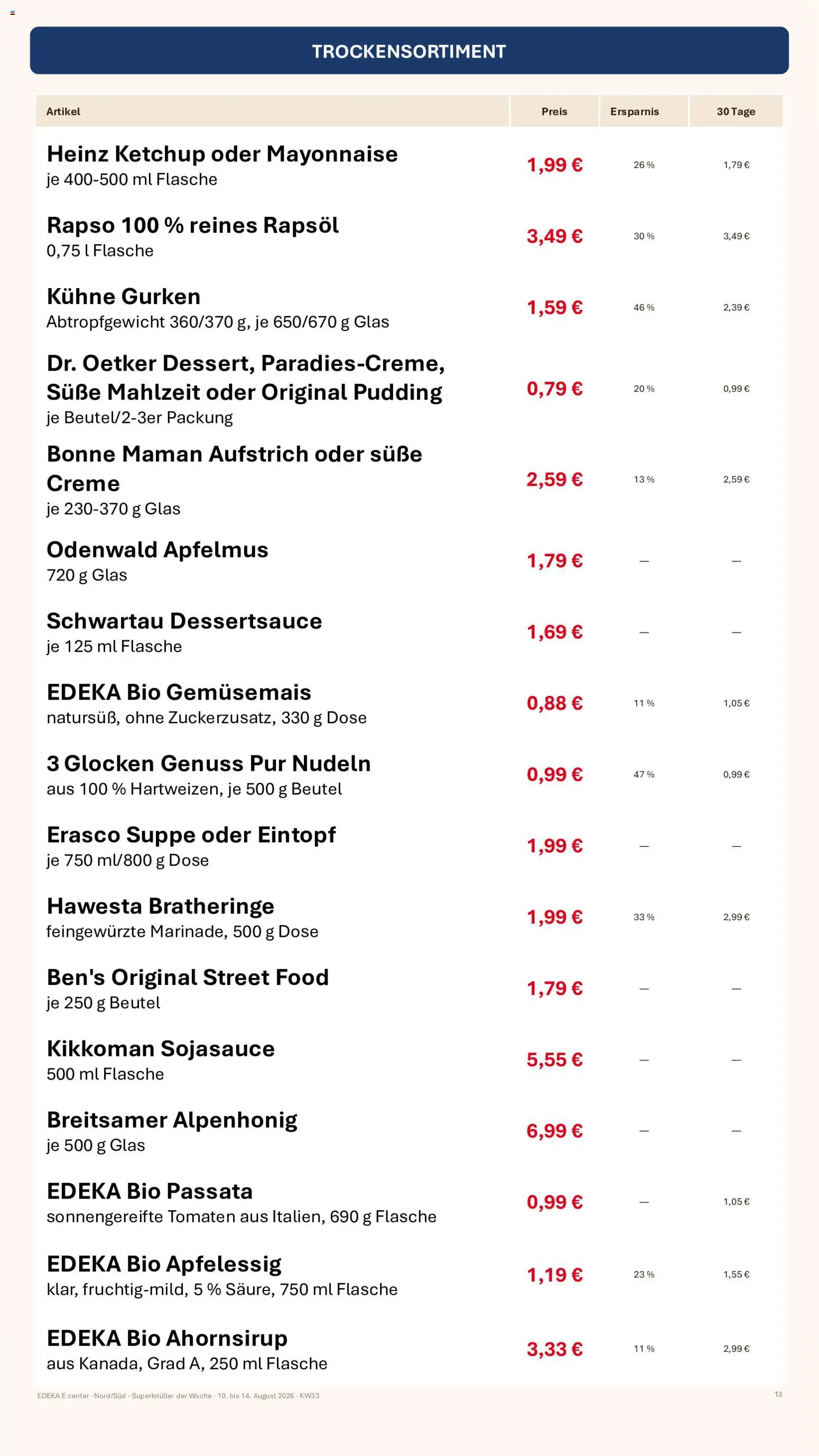 Simmel Bayern – gültig ab 10.08.2026 | Seite: 8 | Produkte: Pudding, Nudeln, Ketchup, Bonne maman