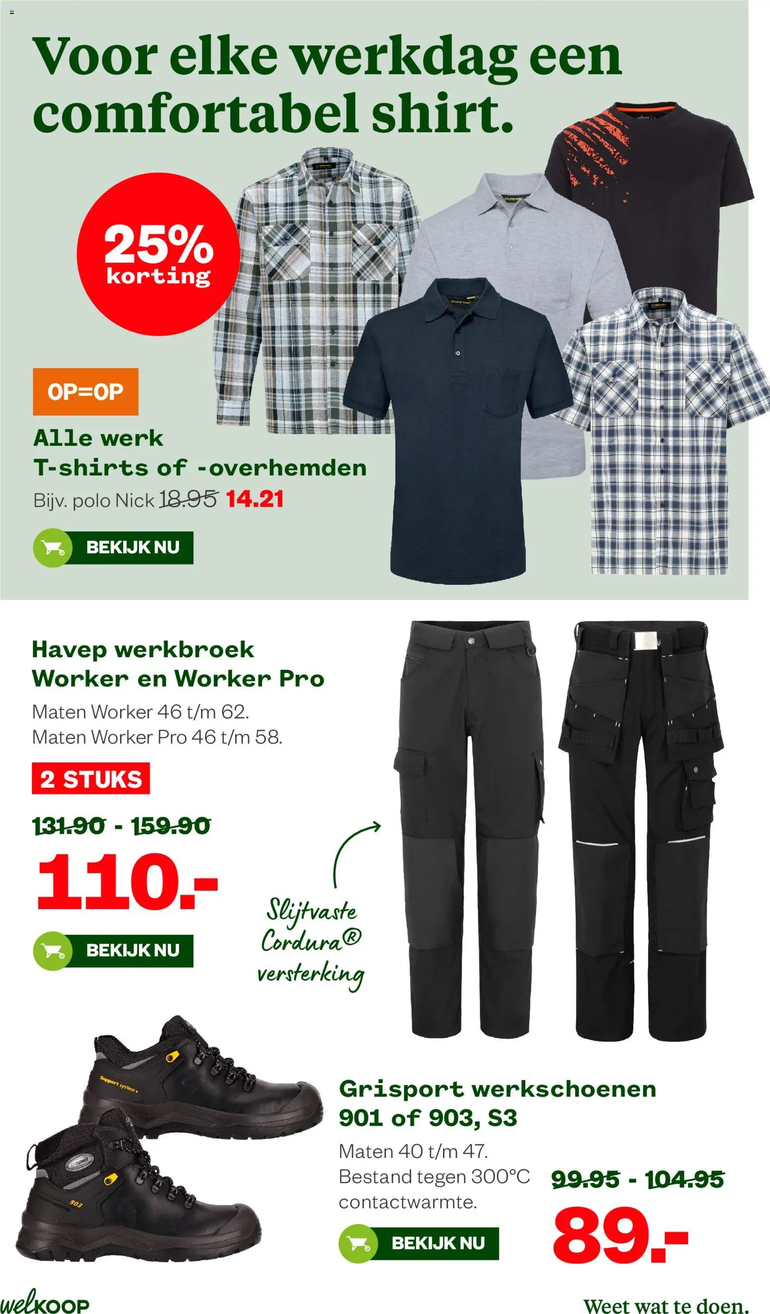 {H1} | Pagina: 27 | Producten: Bloem, Pet, Spijkerbroek