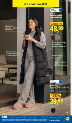 Pogląd oferty "ESMARA, Ocieplane klapki mule damskie, Ocieplane klapki mule damskie, rozmiary 37-40, 2 kolory." - ważna od 05.10.2026 | Strona: 41 | Produkty: Kamizelka, Klapki, Mule