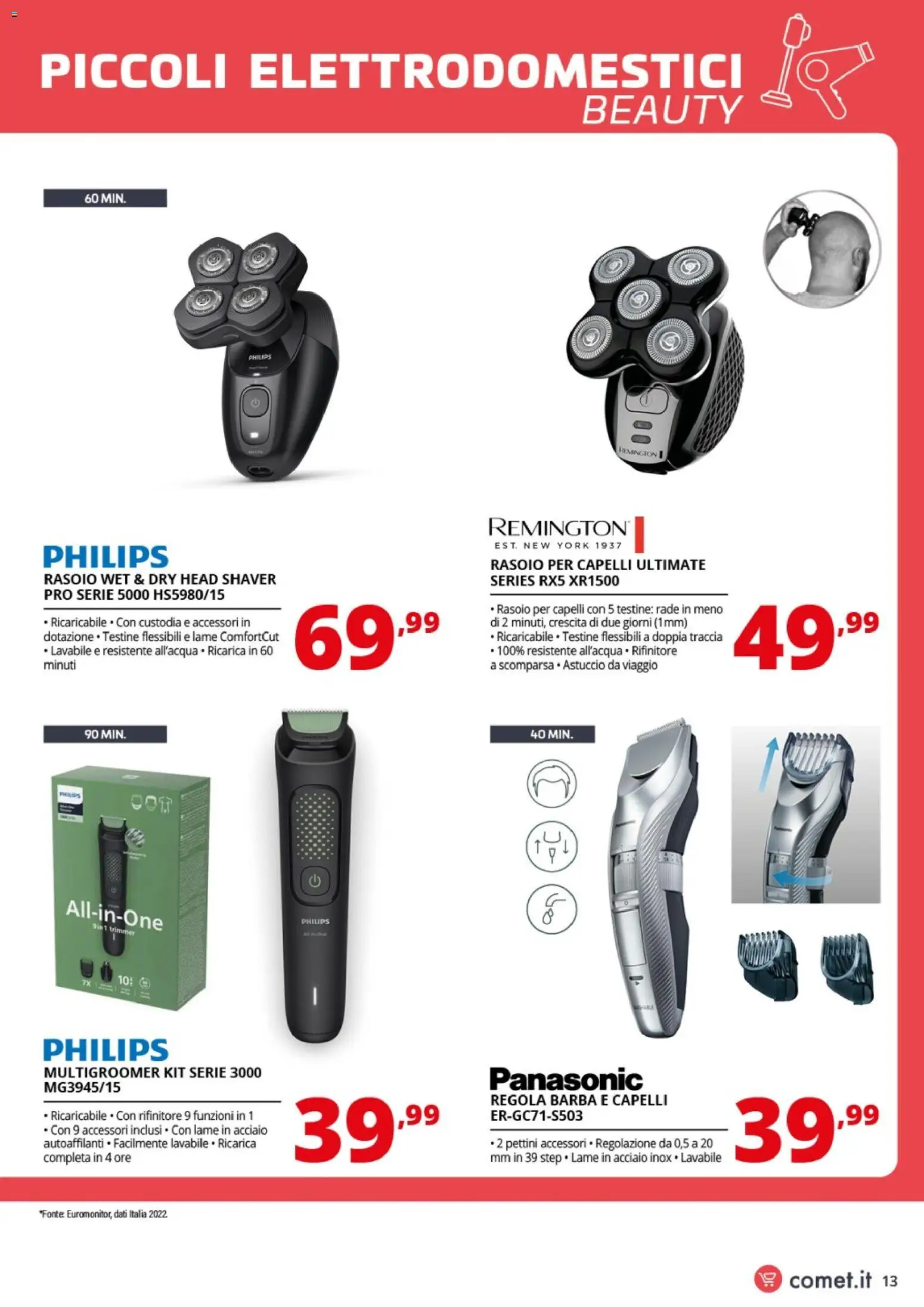 Volantino Comet del 08.05.2026 | Pagina: 13 | Prodotti: Rasoio, Astuccio