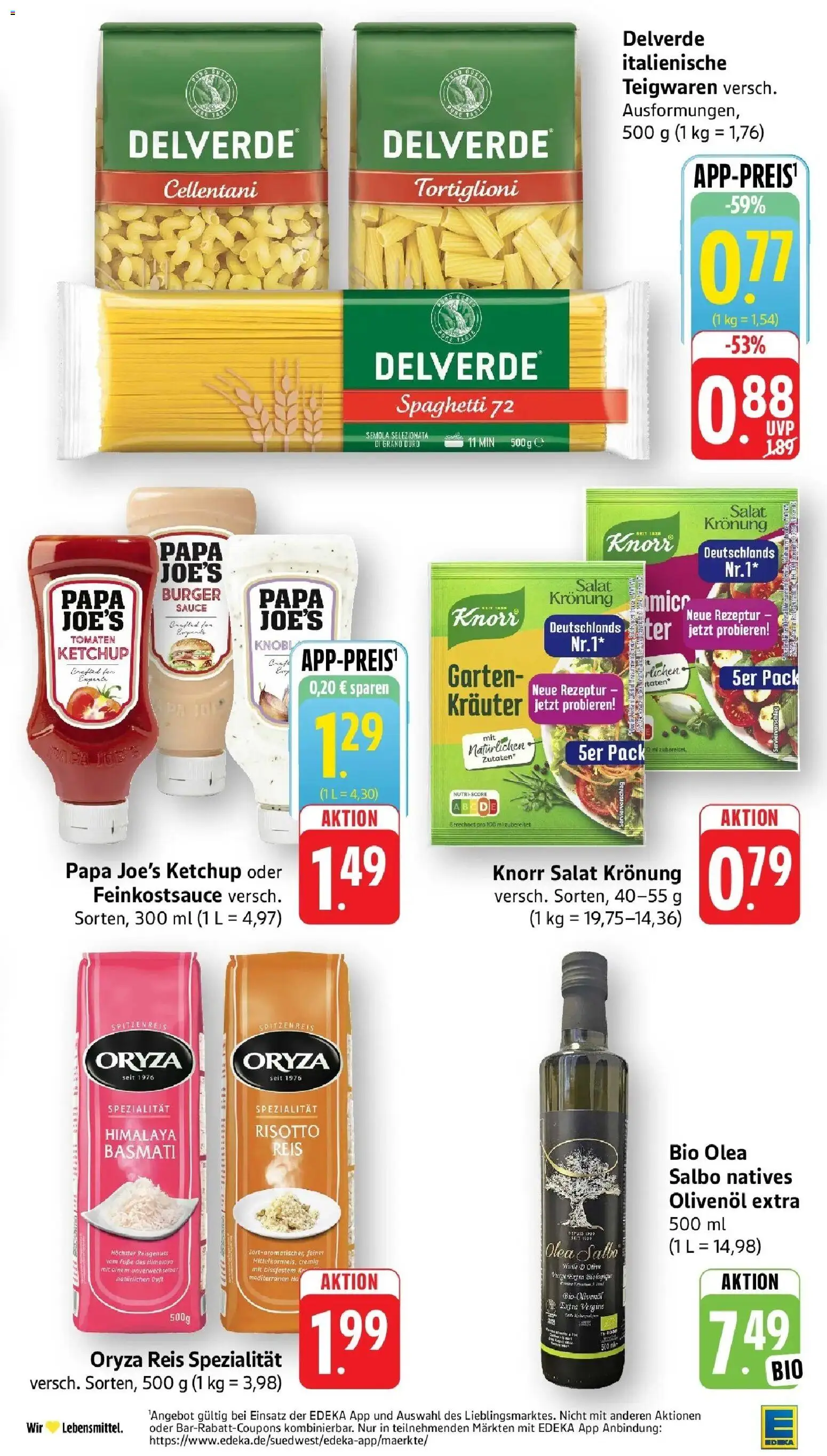 Edeka prospekt Heppenheim – gültig ab 13.07.2026 | Seite: 29 | Produkte: Olivenol, Burger, Knorr, Ketchup