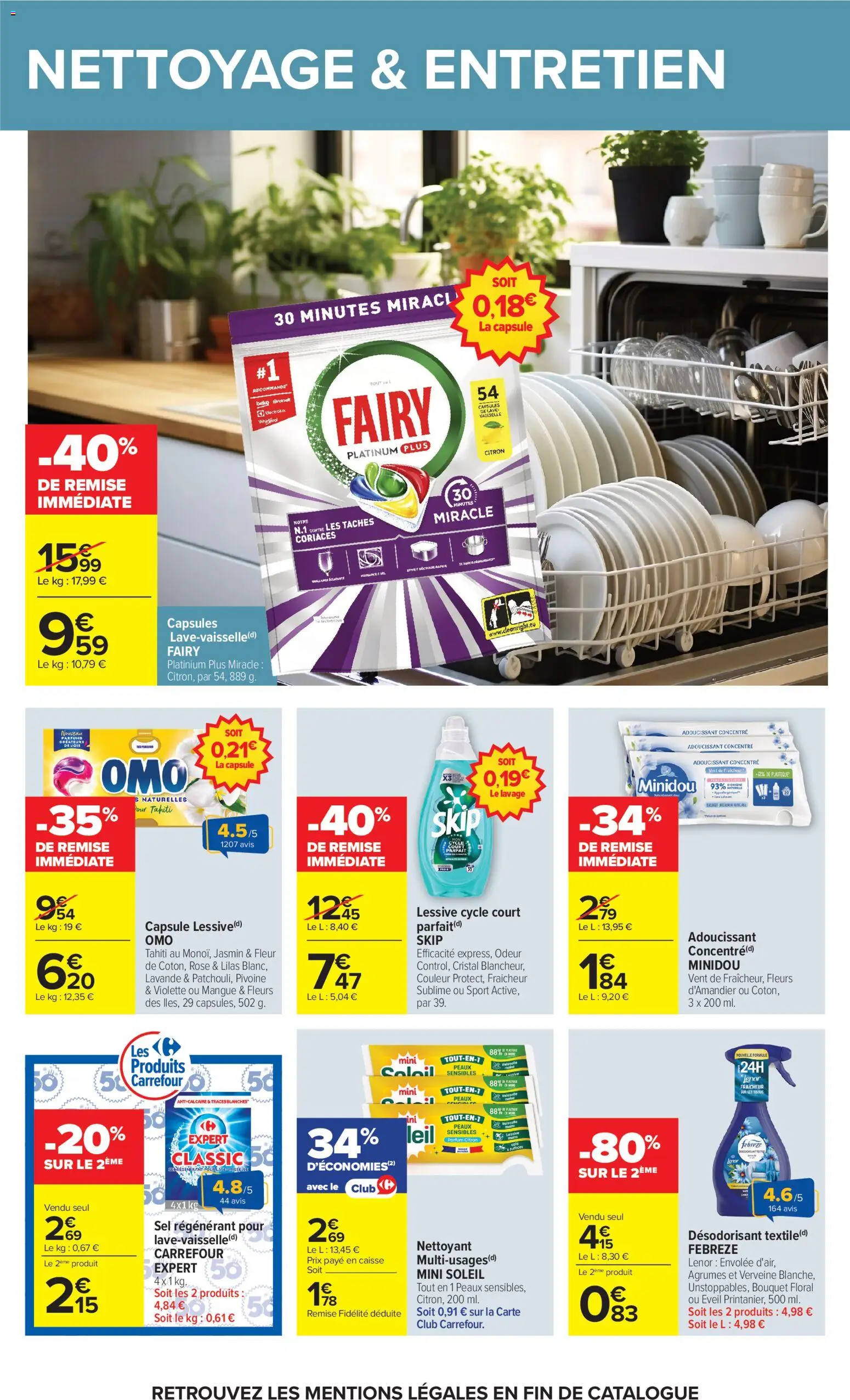 {H1} | Page: 49 | Produits: Fairy, Désodorisant, Sel, Adoucissant