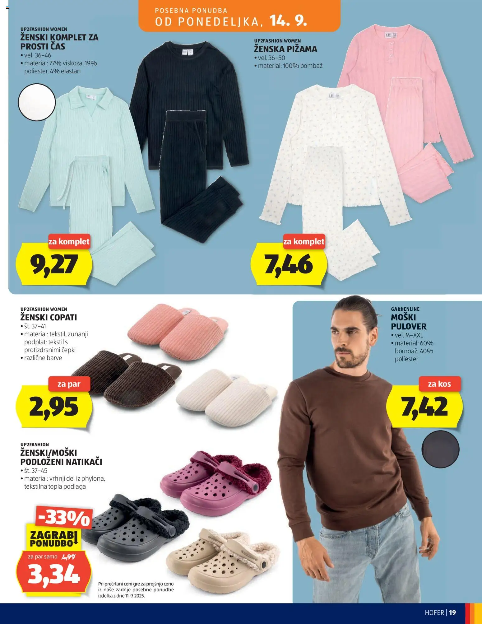 Hofer SI katalog | vrijedi od 09.09.2026 | Stranica: 19