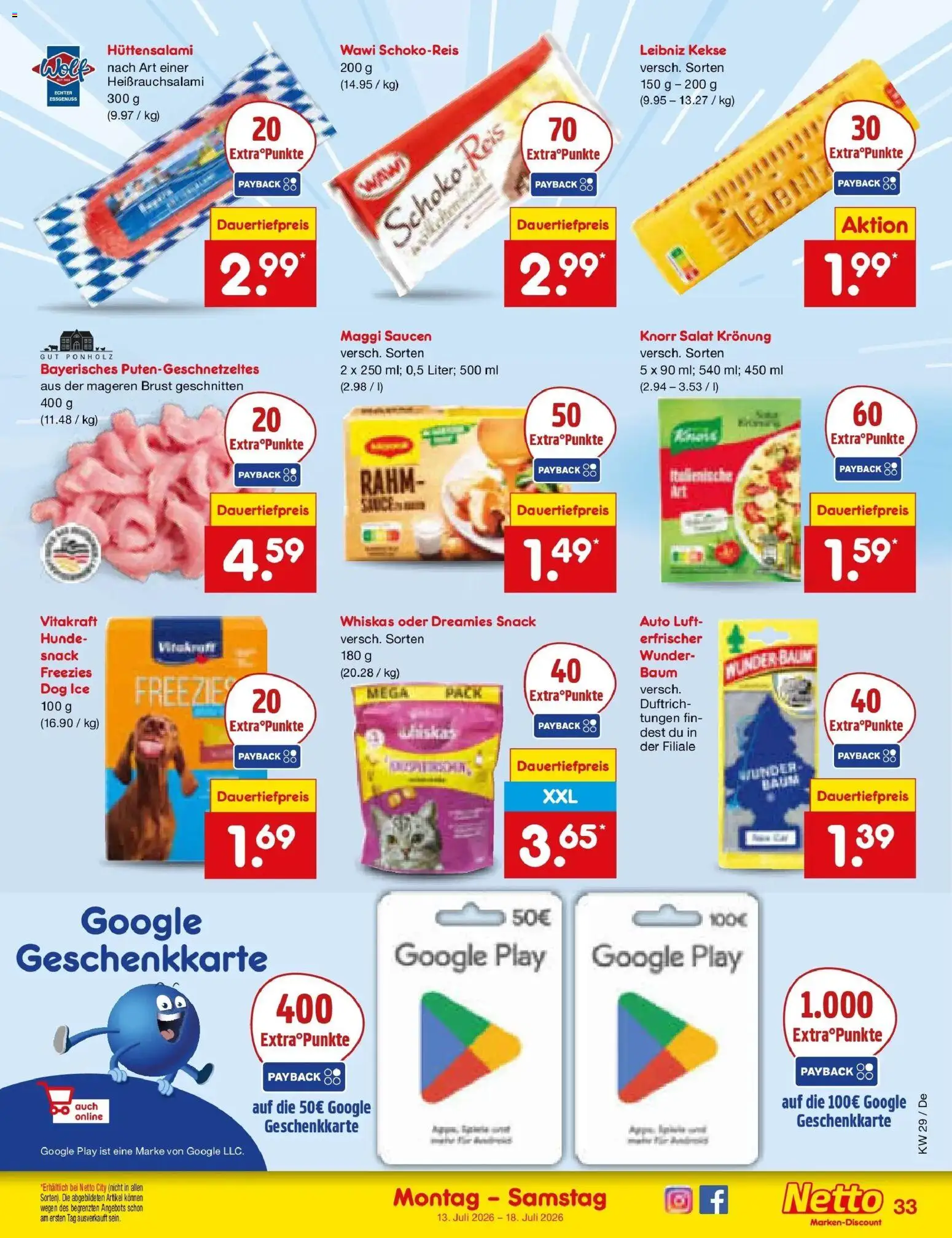 Netto Marken-Discount Prospekt Buttenwiesen – gültig ab 13.07.2026 | Seite: 47 | Produkte: Maggi, Knorr, Salat, Whiskas