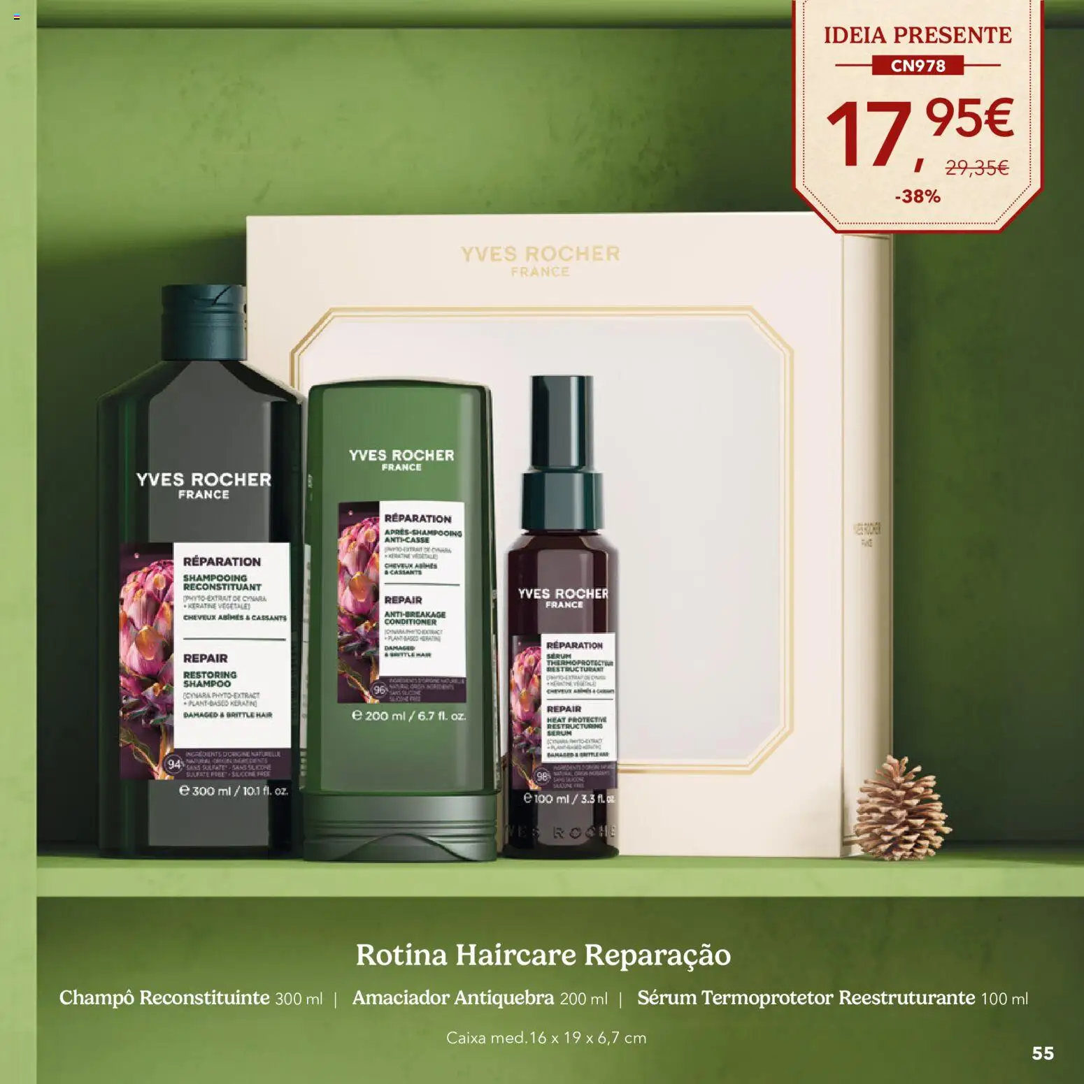 Yves Rocher Catálogo de natal │ válido de 21/10/2026 | Página: 55 | Produtos: Champô, Shampoo, Sérum, Caixa