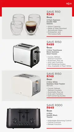 House and Home specials catalogue – valid from 07/09/2026 | Page: 3 | Products: Glasses, Dishwasher, Toaster, Microwave