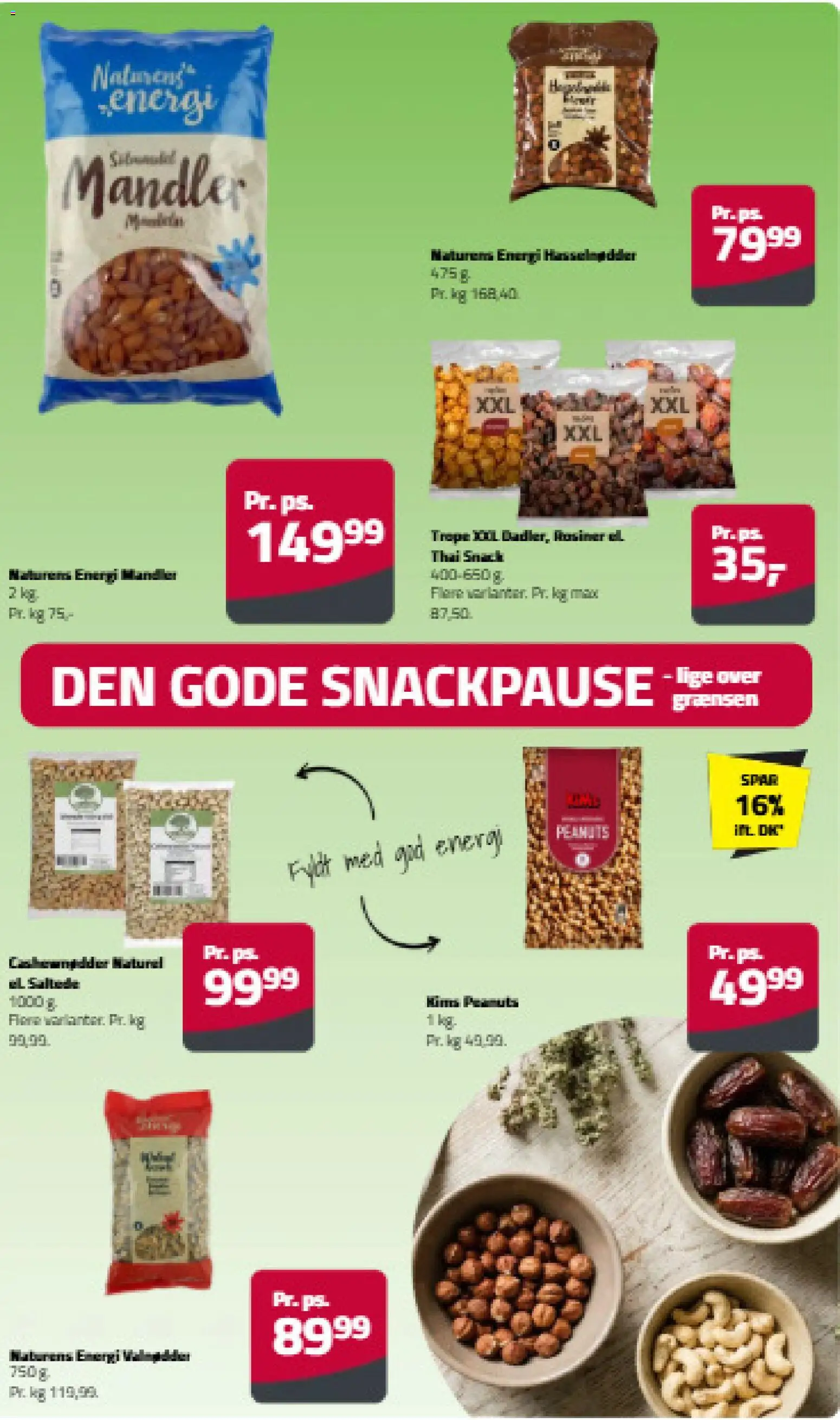 Fleggaard tilbudsavis – gyldig fra 02/09/2026 | Side: 13 | Produkter: Peanuts, Rosiner, Mandler