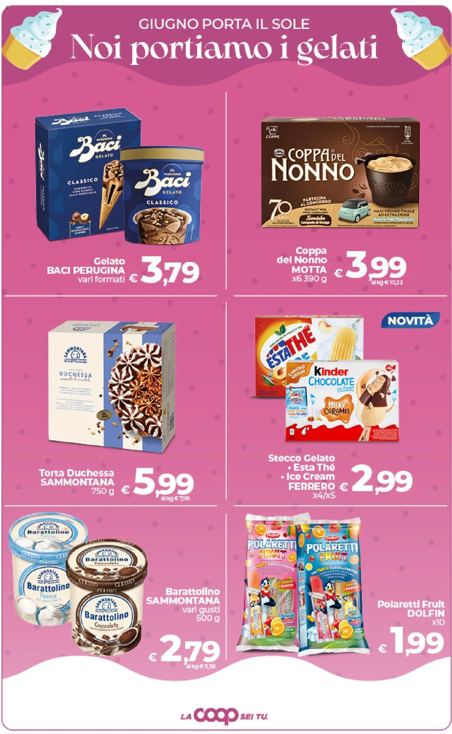 Volantino COOP del 09.06.2026 | Pagina: 24 | Prodotti: Cioccolato, Panna, The, Torta