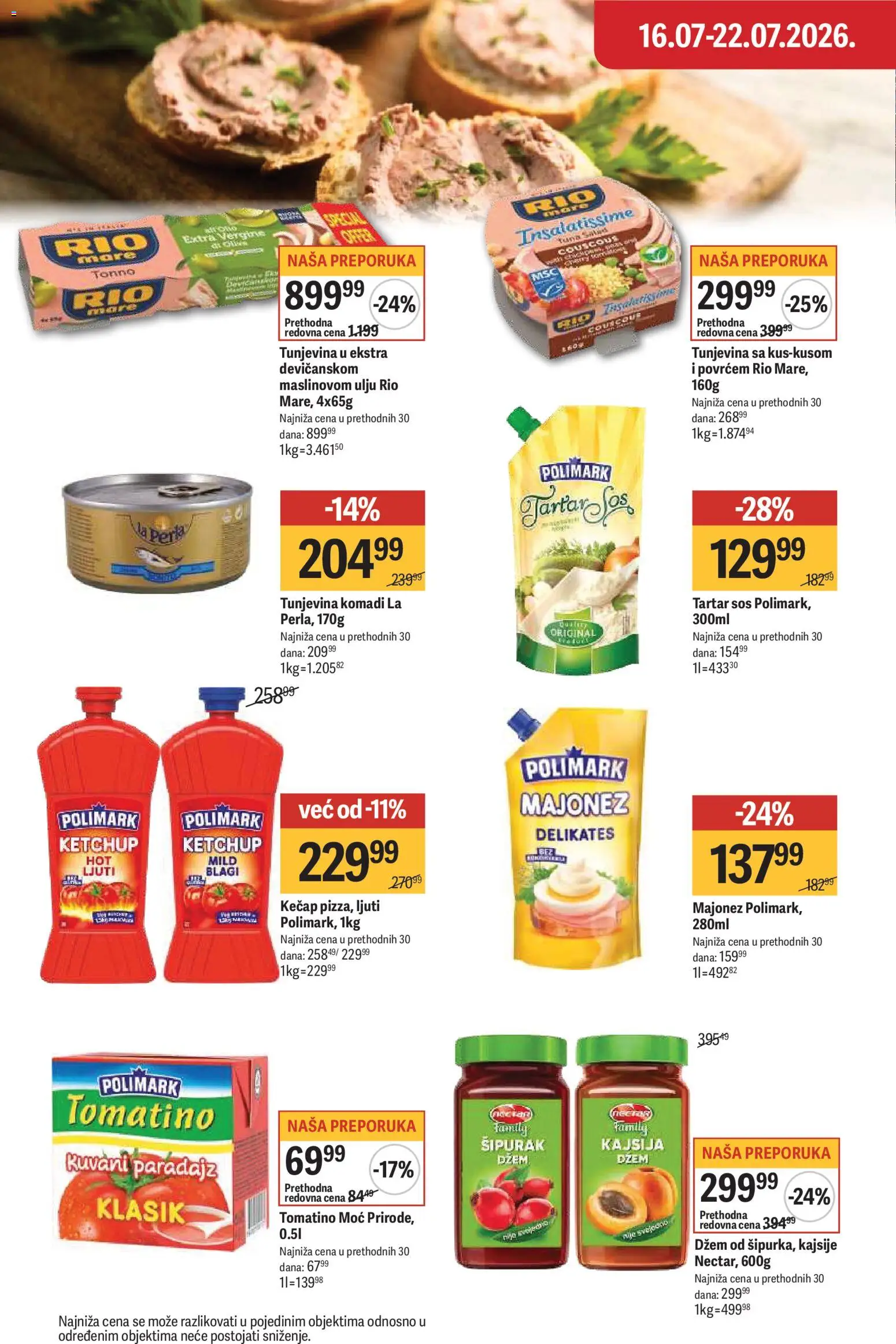Maxi katalog - važi od 16.07.2026 | Strana: 22 | Proizvode: Majonez, Kajsija, Sos, Paradajz