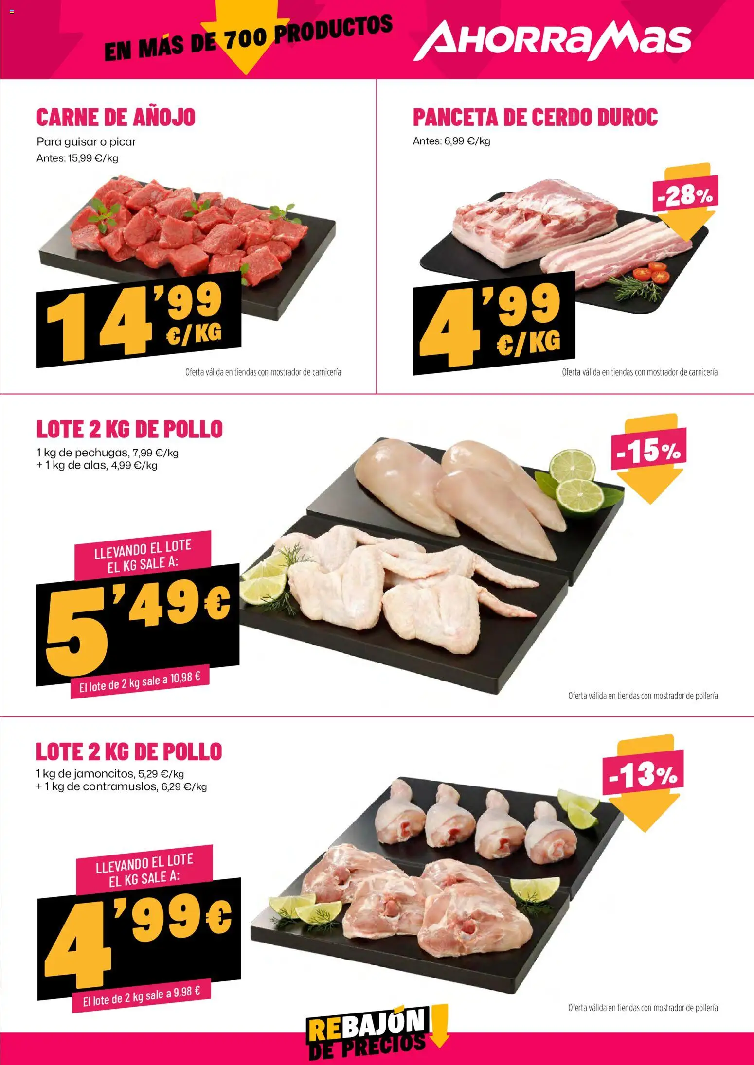 AhorraMas folleto │ válido desde el 20/08/2026 | Página: 9 | Productos: Panceta, Cerdo, Carne, Pollo