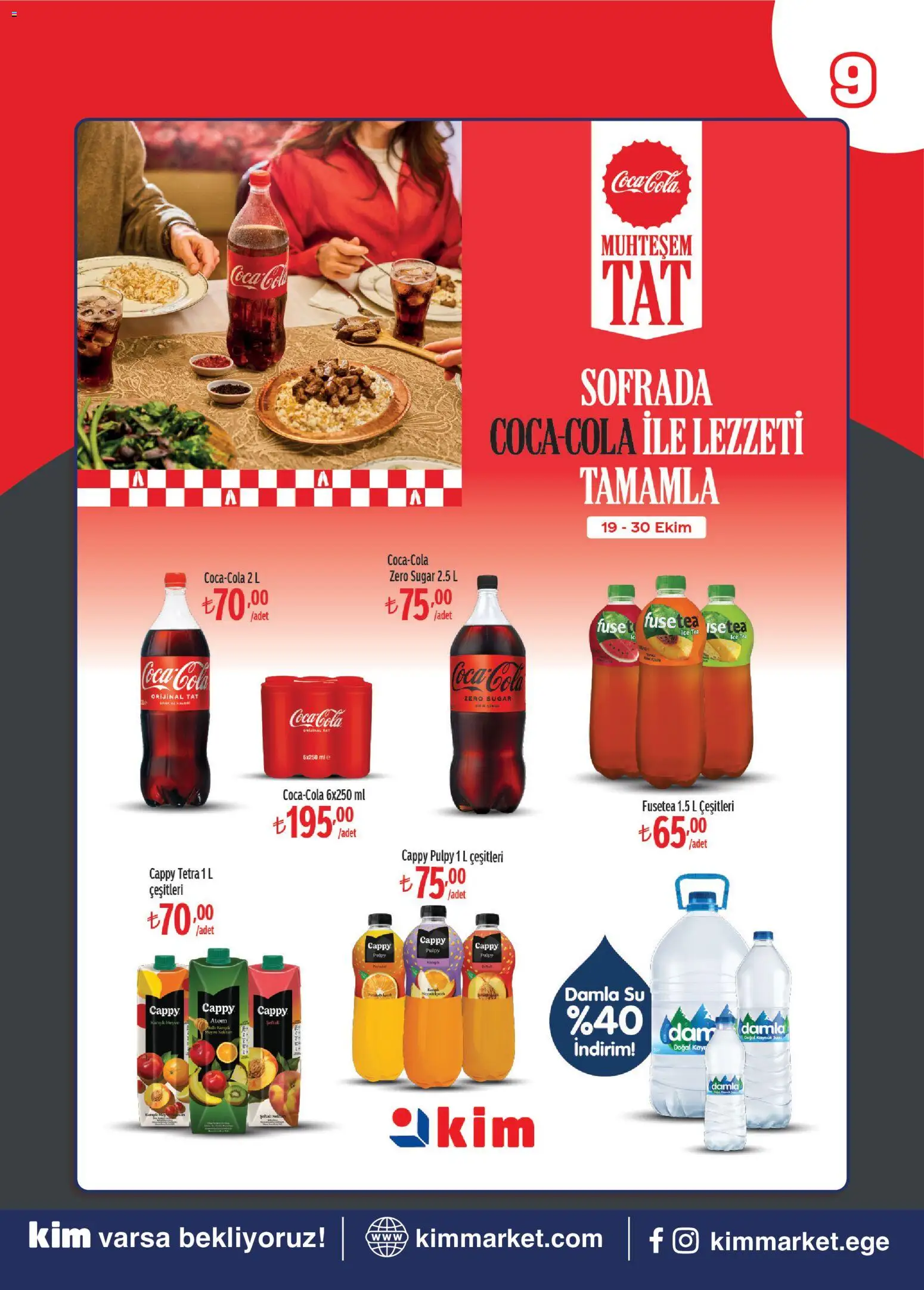 Kim Market Katalog - 19 Ekim 2026 tarihinden itibaren geçerlidir | Sayfa: 9 | Ürünler: Su, Ice tea