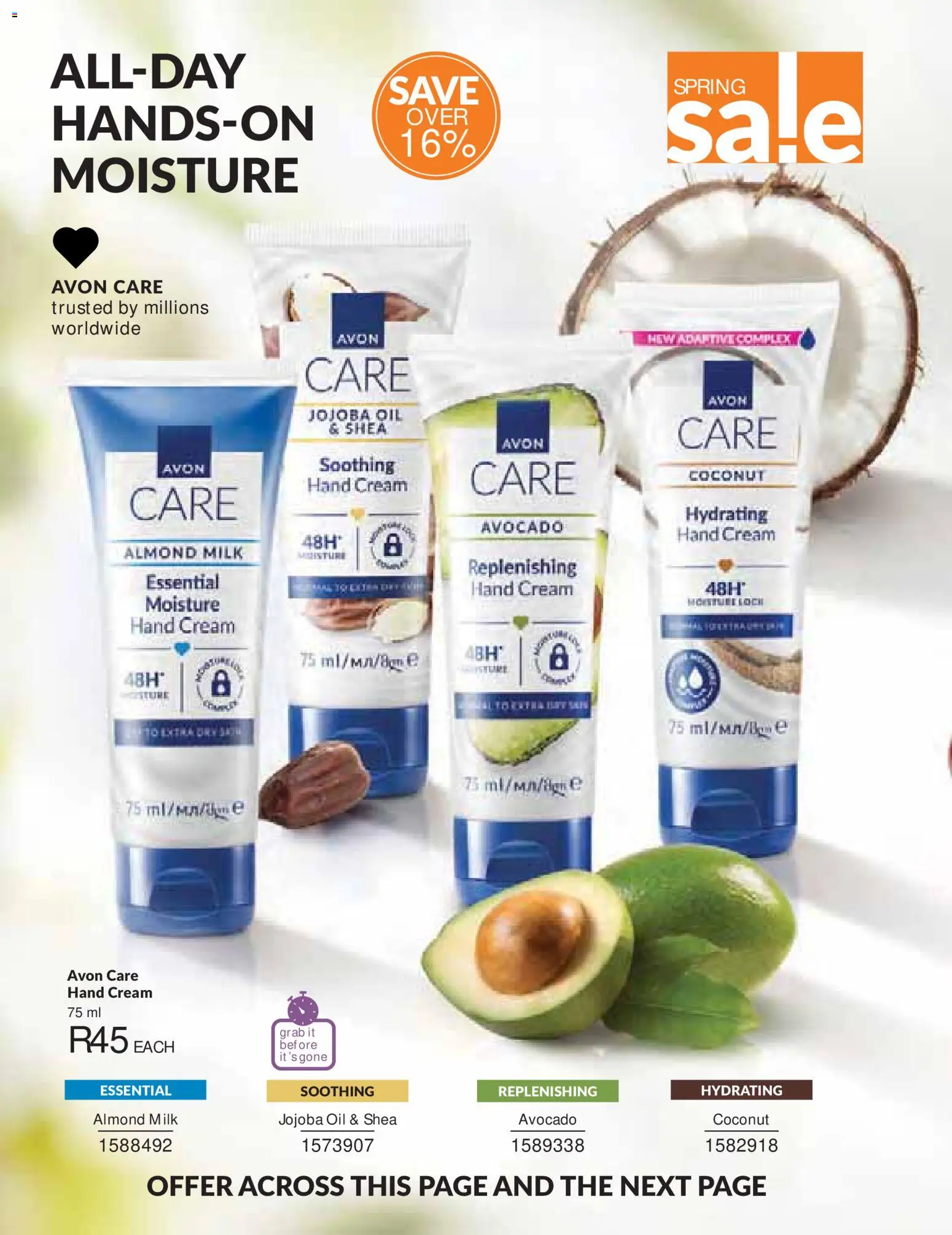 New Avon catalogue – valid from 01/09/2026 | Page: 172 | Products: Milk, Oil, Cream, Hand cream