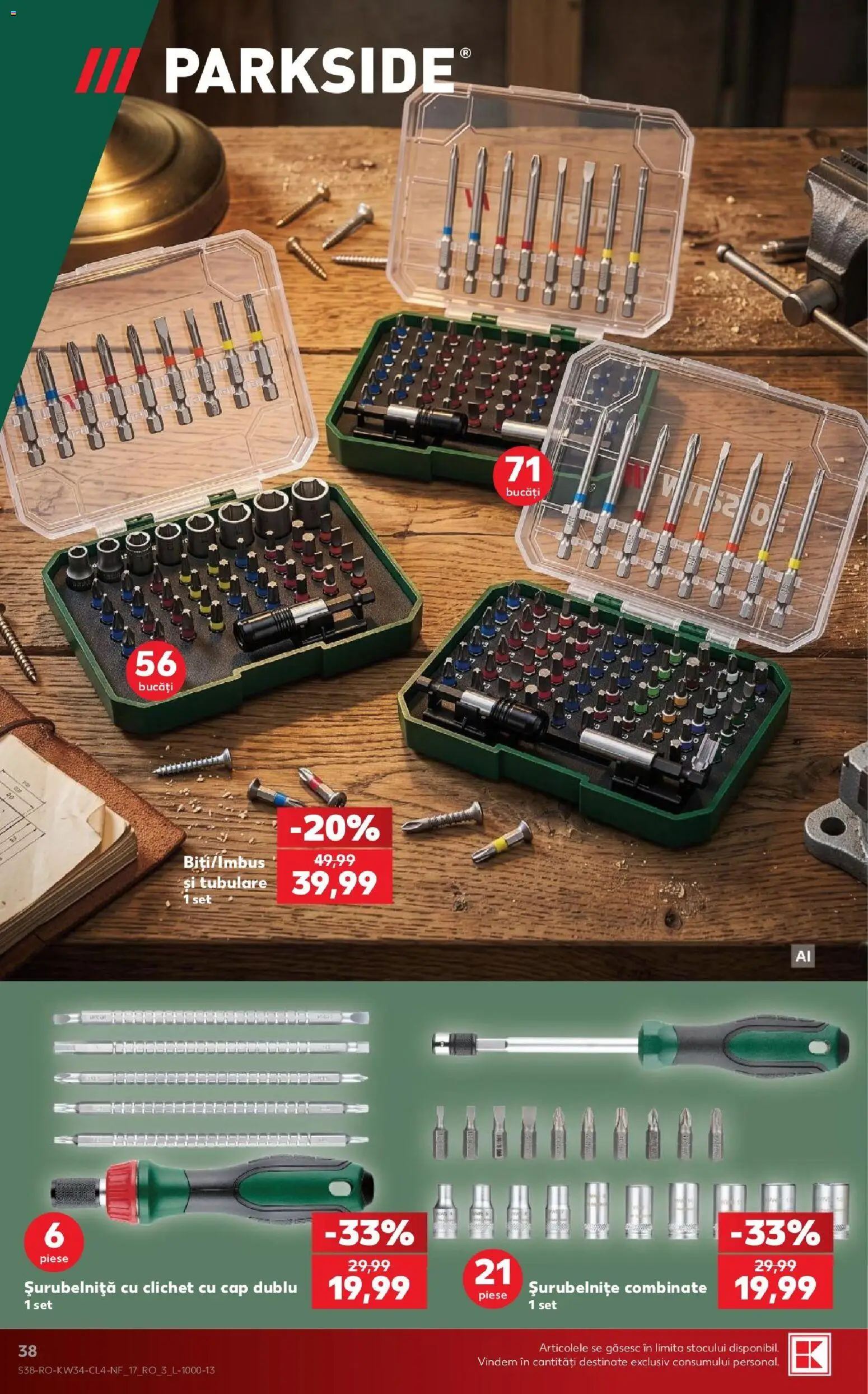Noul catalog Kaufland – valabil de la 19.08.2026 | Pagină: 38 | Produse: Parkside