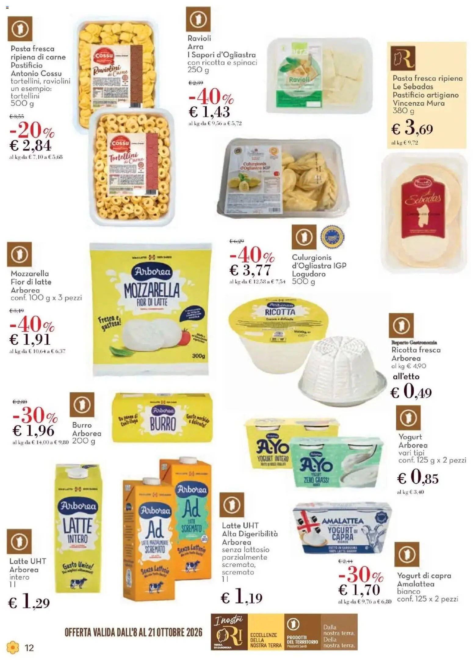 Anteprima volantino Conad dal 08/10/2026 prossima settimana | Pagina: 12 | Prodotti: Mozzarella, Pasta, Spinaci, Ricotta