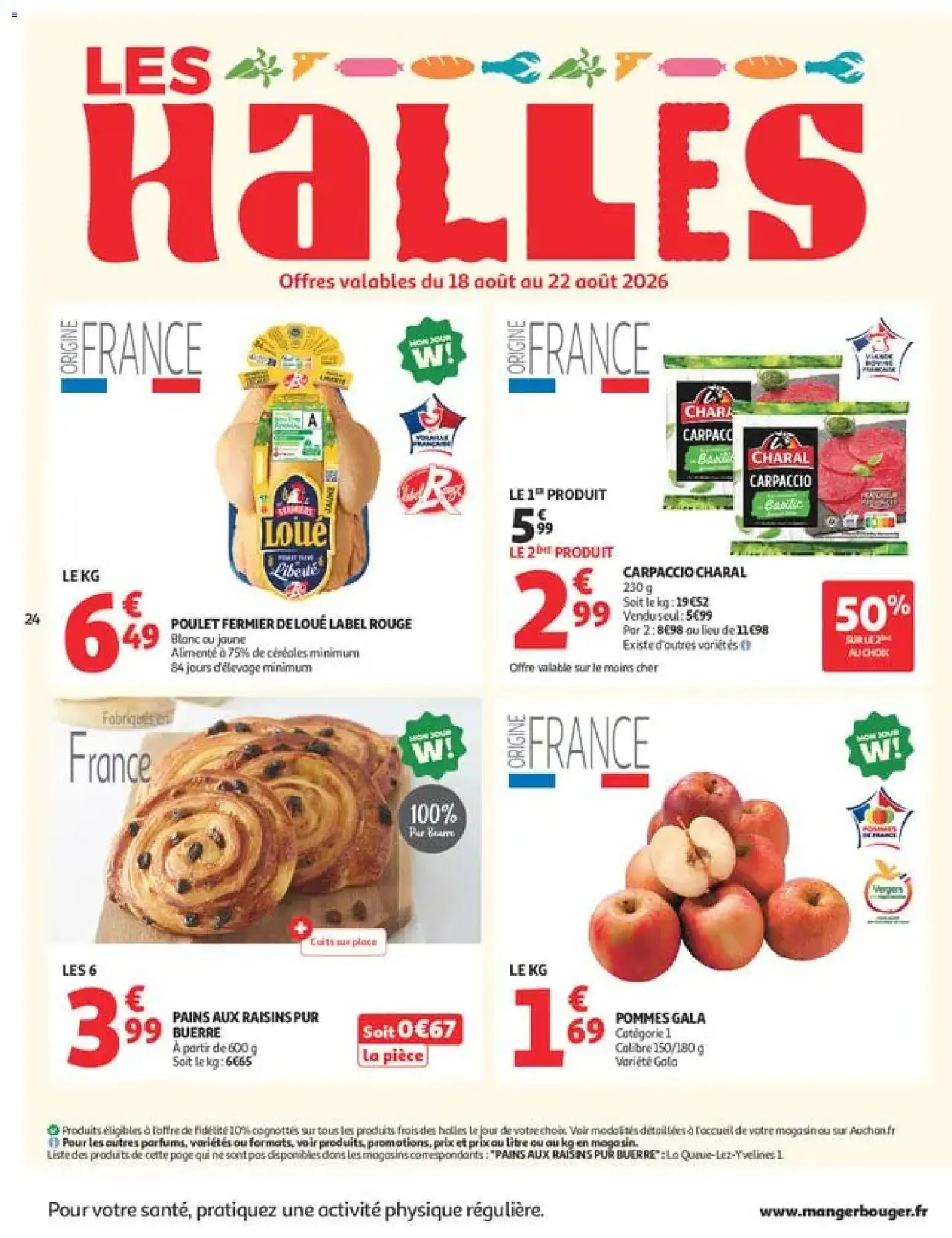 {H1} | Page: 24 | Produits: Raisin, Poulet, Pommes, Céréales