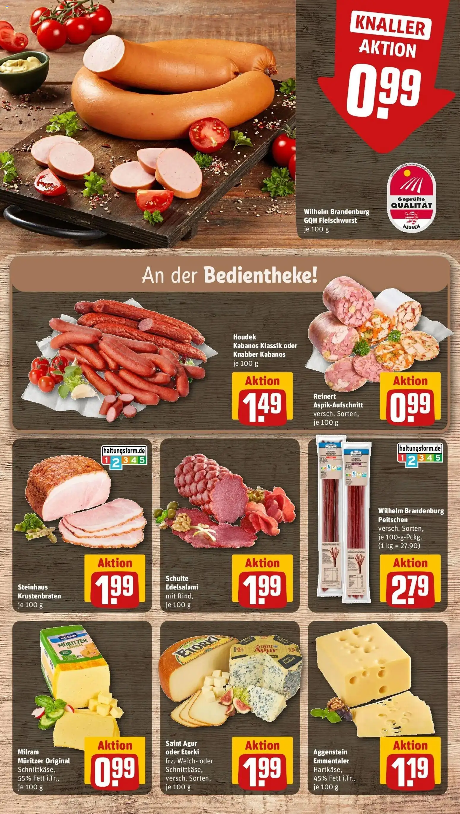REWE Prospekt ab 17.08.2026 zum Blättern » Angebote | Seite: 12 | Produkte: Krustenbraten, Milram
