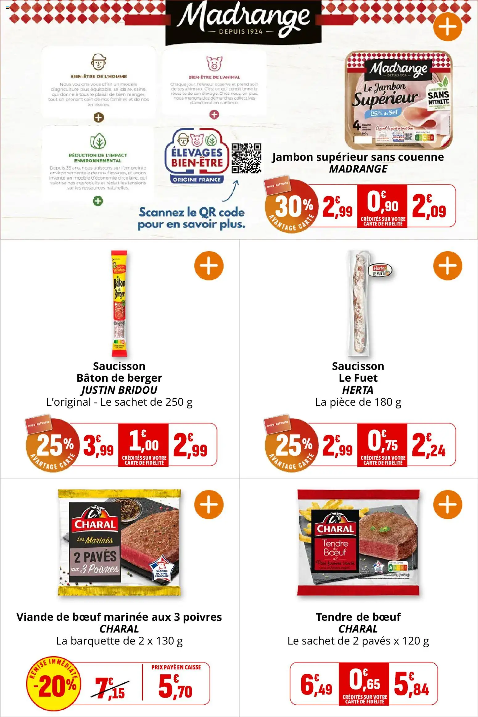 {H1} | Page: 7 | Produits: Saucisson, Viande de bœuf, Sel, Viande