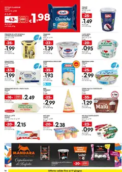 Anteprima del volantino bennet volantino valido a partire dal 04.06.2026 | Pagina: 14 | Prodotti: Yogurt, Latte, Formaggio, Gorgonzola