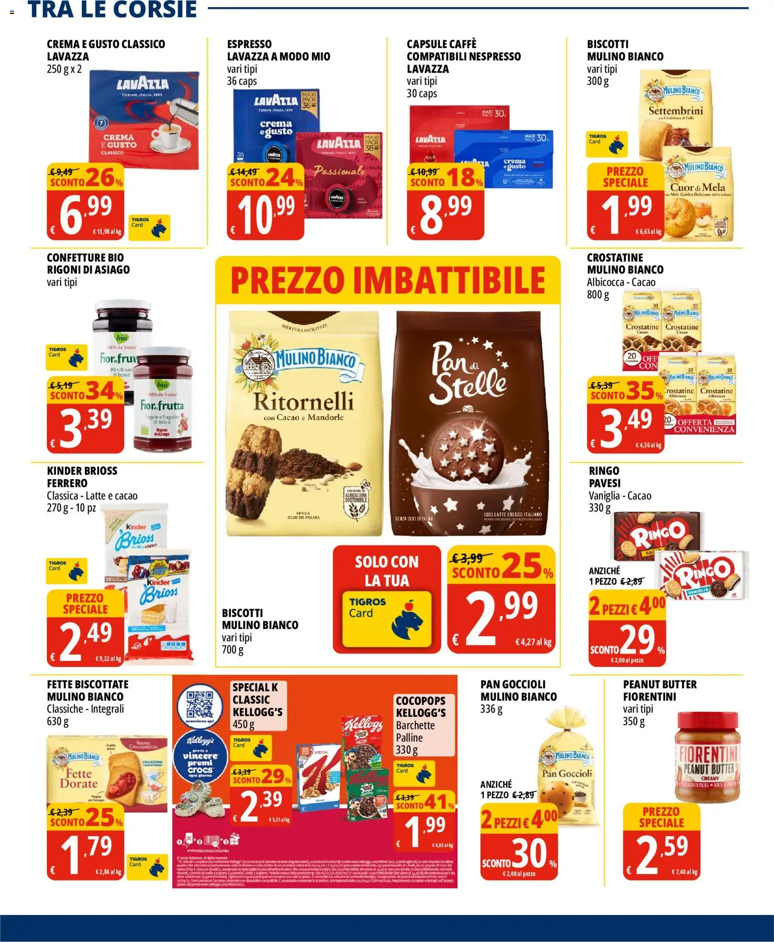 Volantino Tigros del 17.06.2026 | Pagina: 16 | Prodotti: Biscotti, Latte, Mirtilli, Cacao