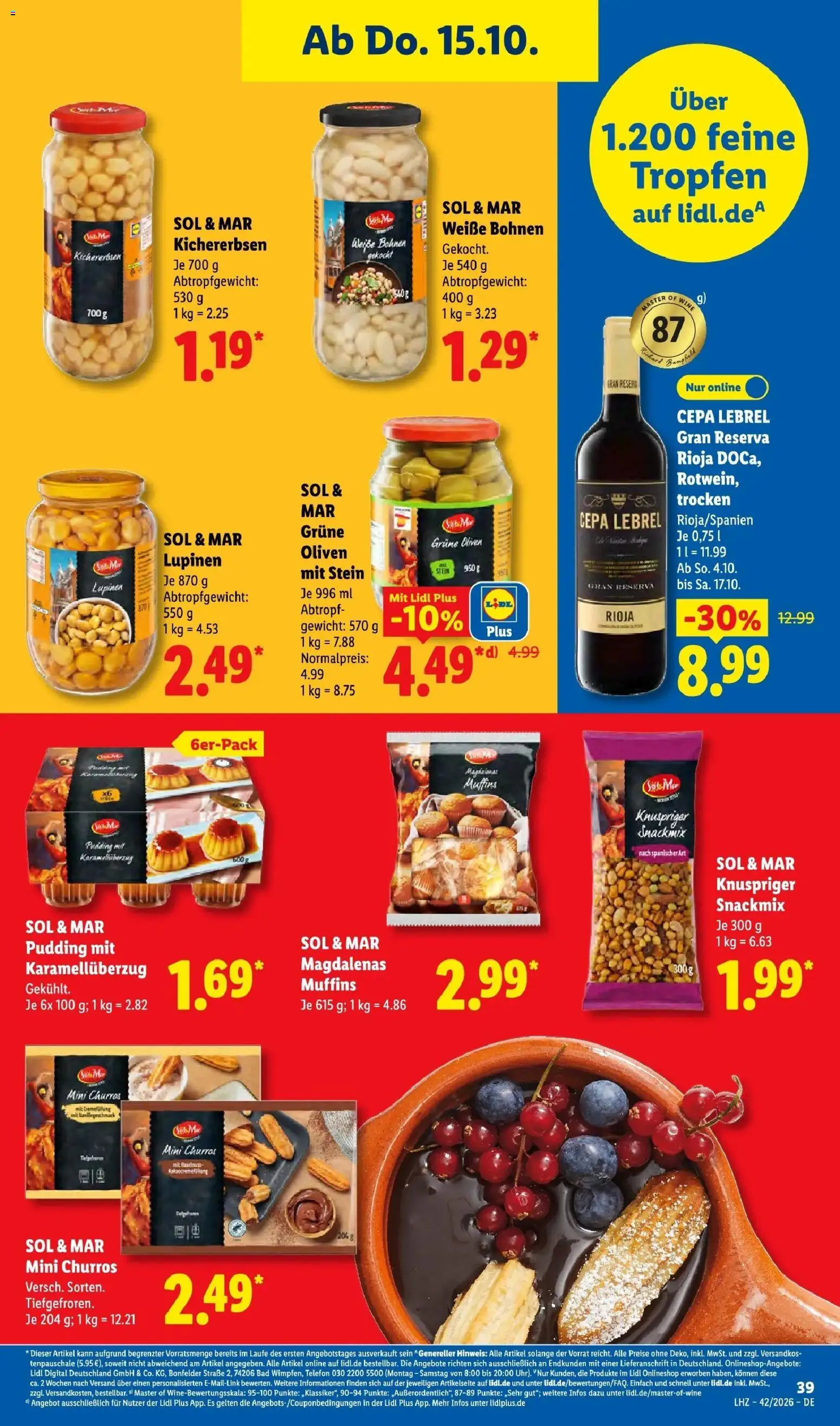 Lidl Prospekt Mühlacker (ab 12.10.2026) zum Blättern » Angebote | Seite: 57 | Produkte: Gewicht, Bad, Pudding, Telefon